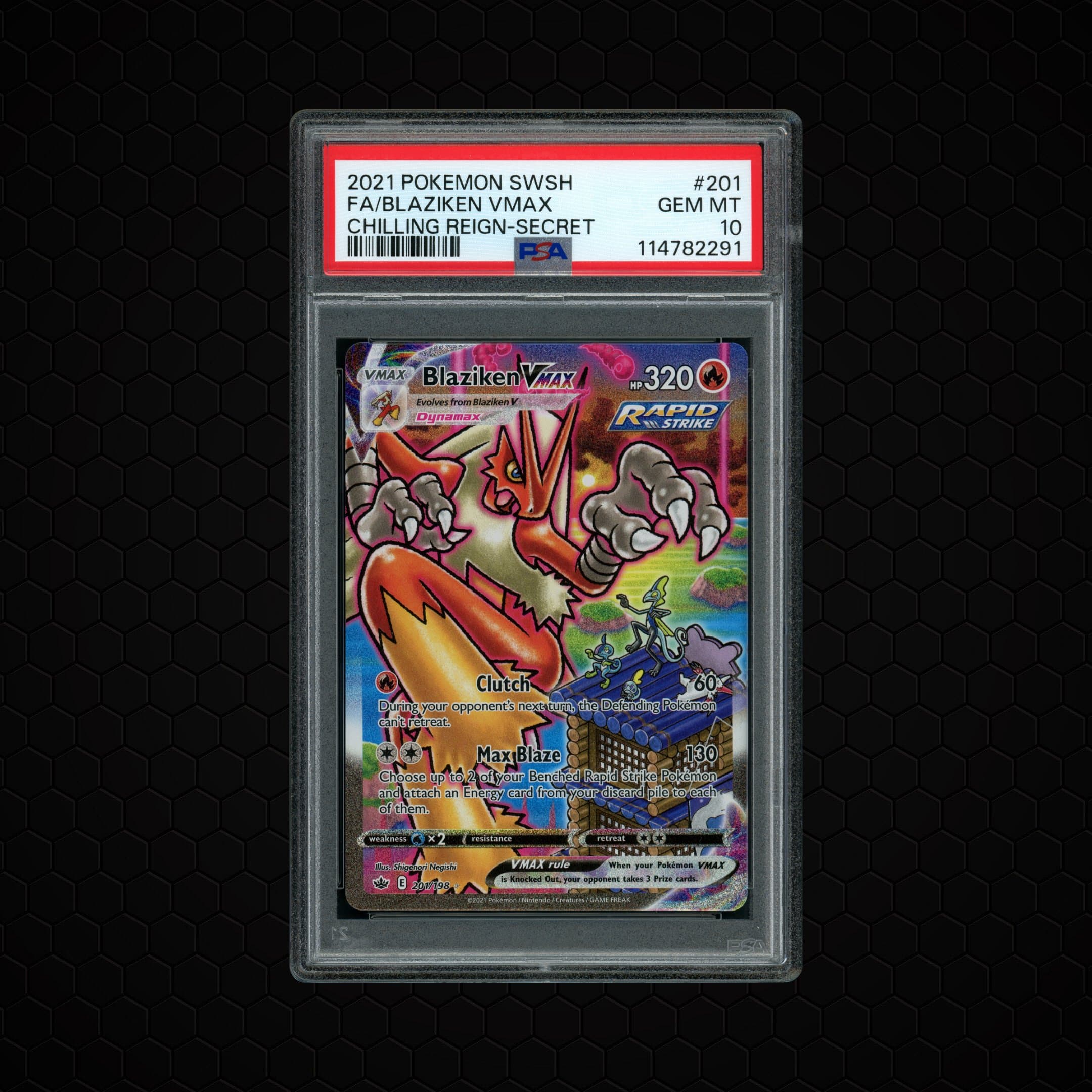 2021 Chilling Reign Blaziken VMAX  PSA 10