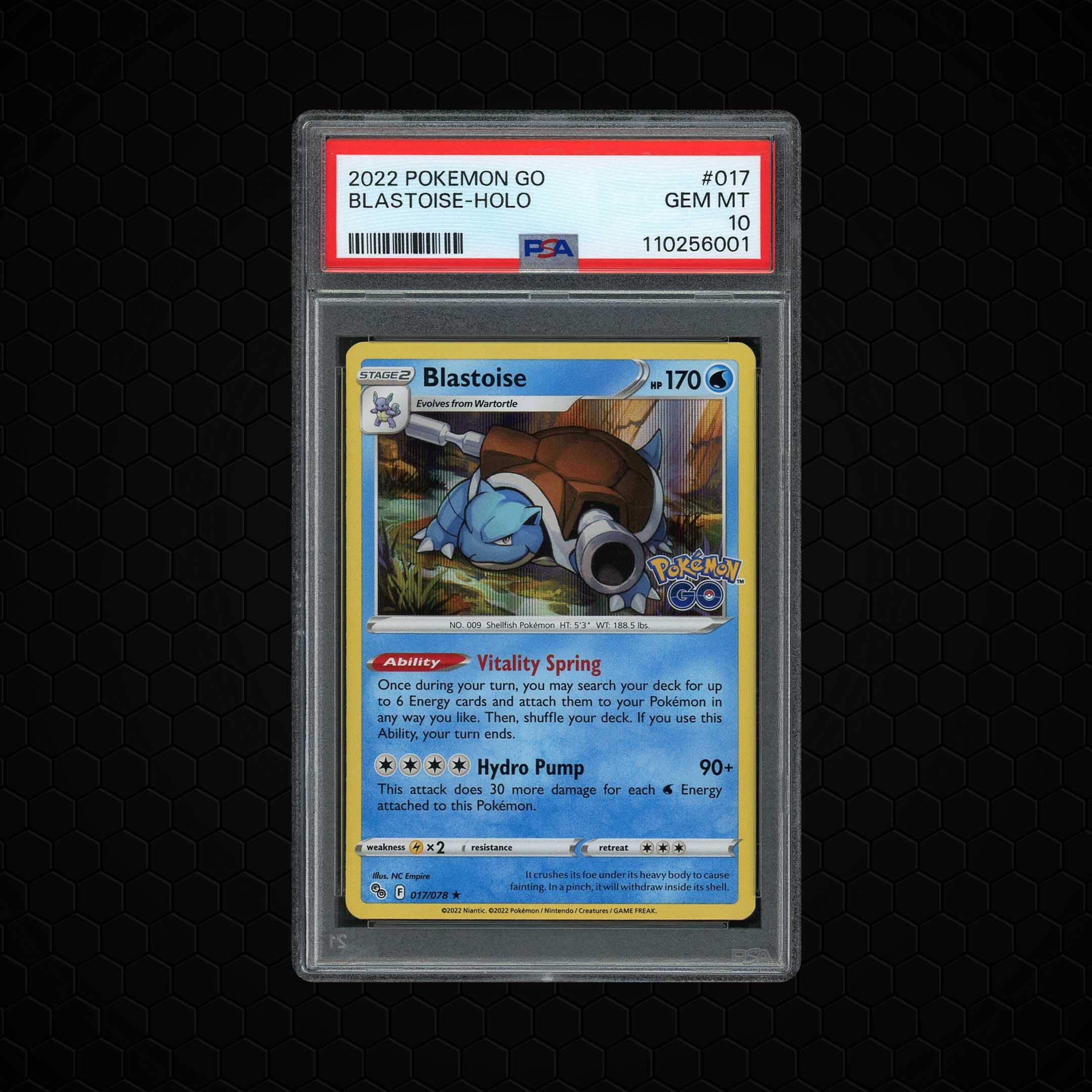 2022 Pokemon Go Blastoise  PSA 10