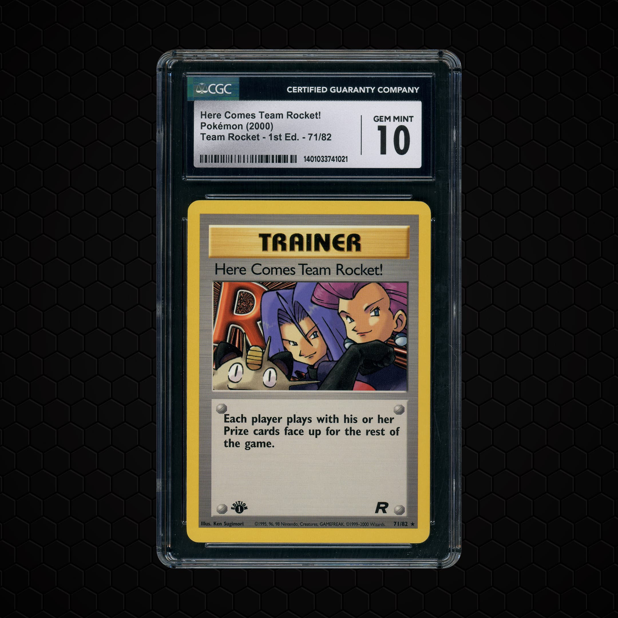 2000 Team Rocket 1st Edition Here Comes Team Rocket!  CGC 10