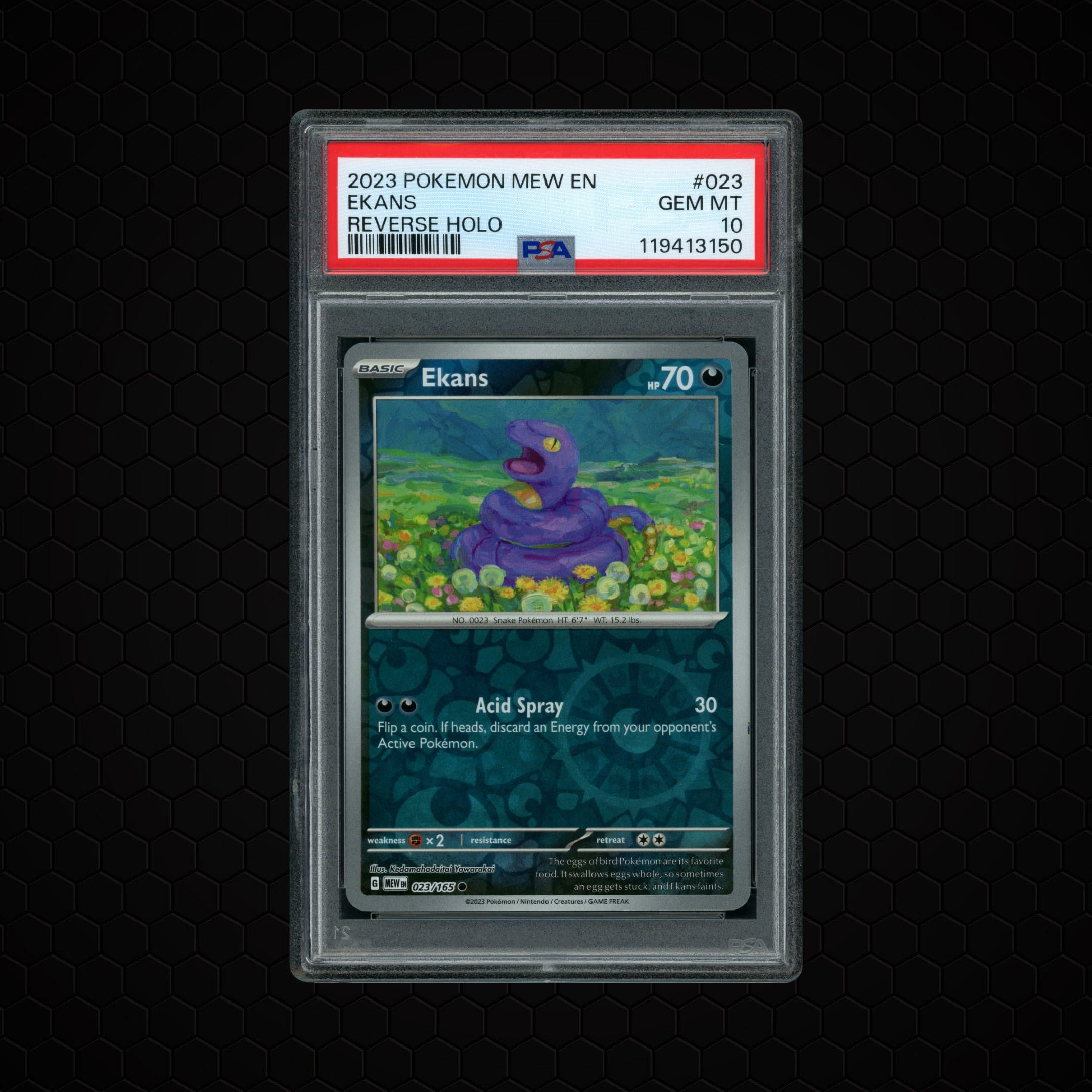 2023 Pokemon 151 Ekans  PSA 10