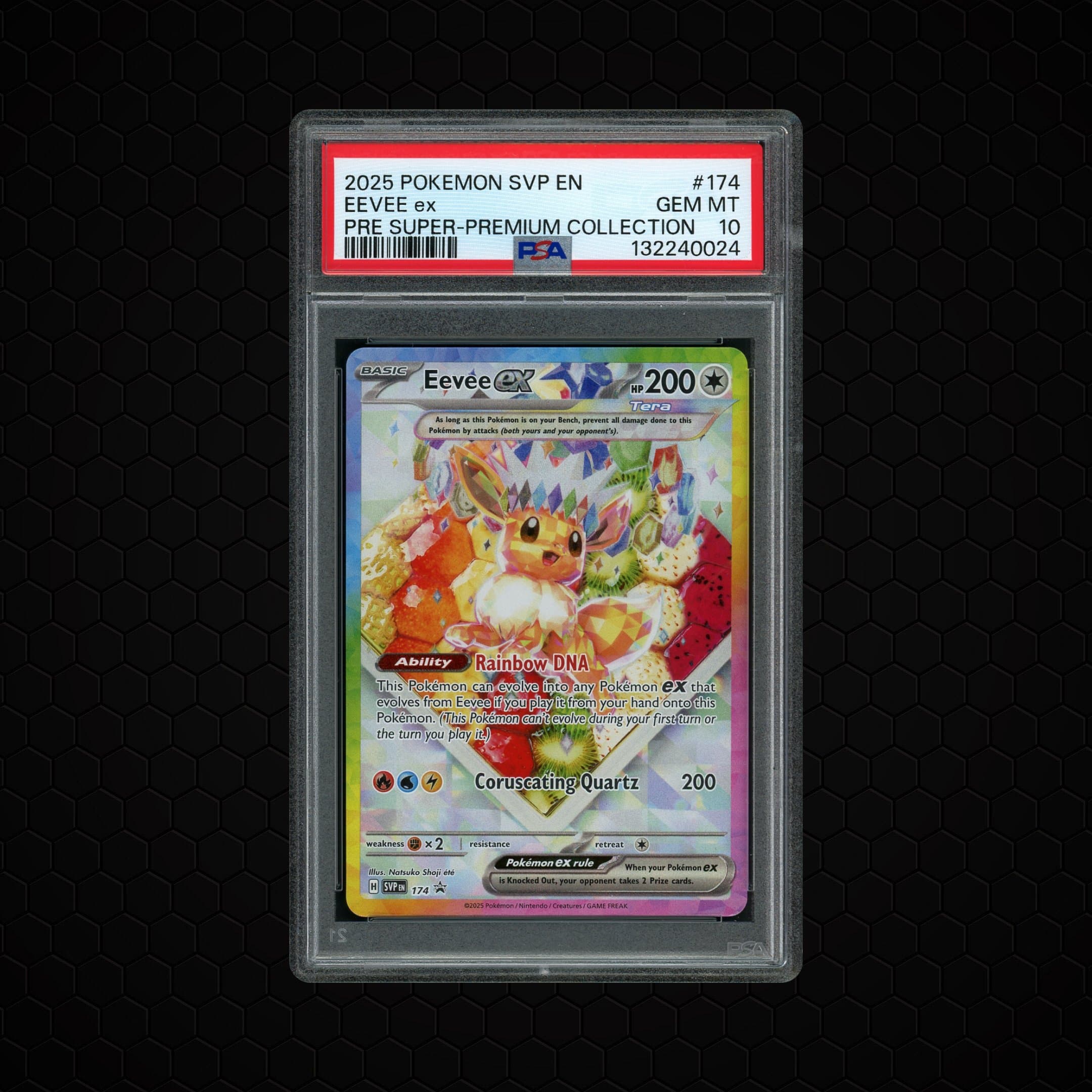 2025 Black Star Promo Eevee EX  PSA 10