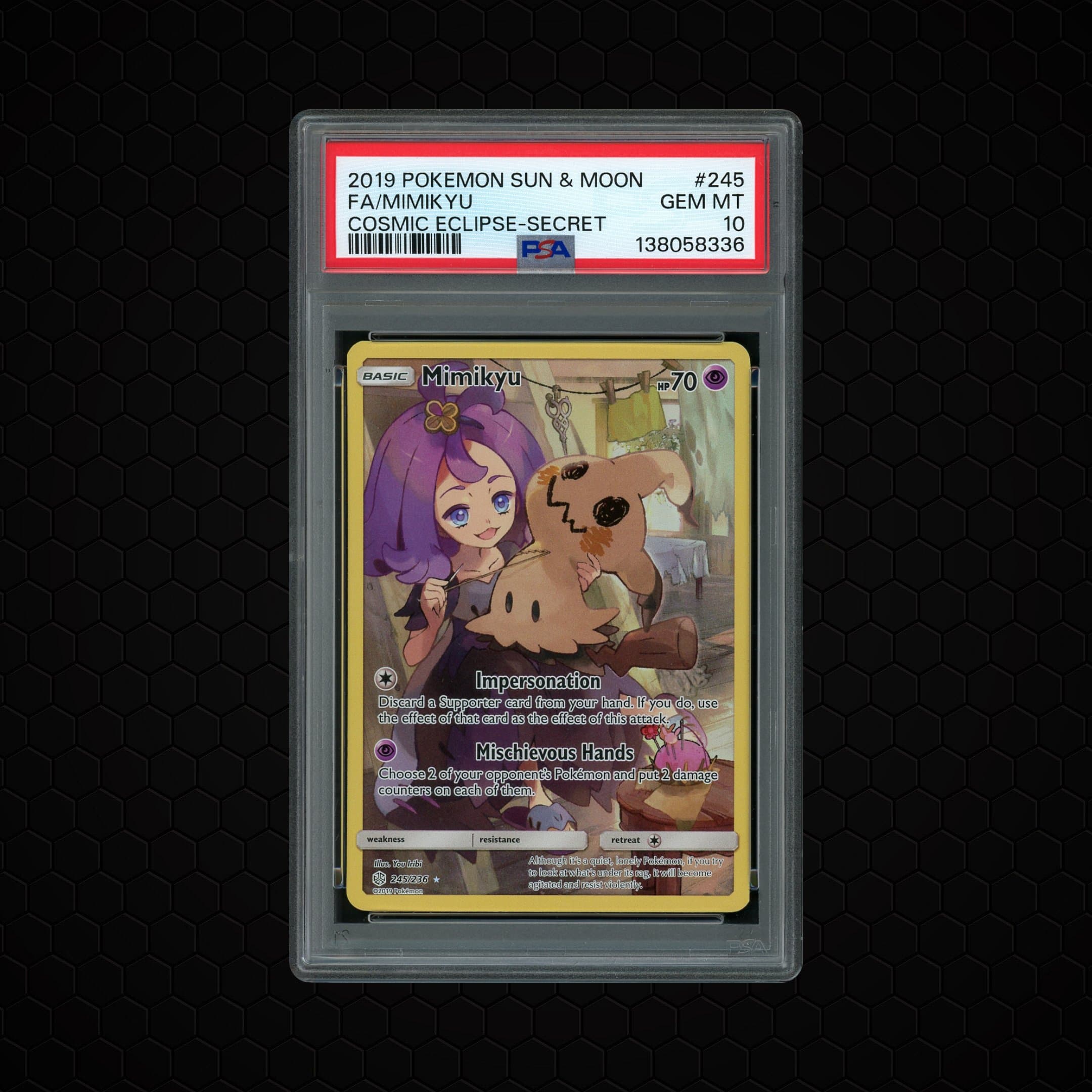 2019 Cosmic Eclipse Mimikyu  PSA 10