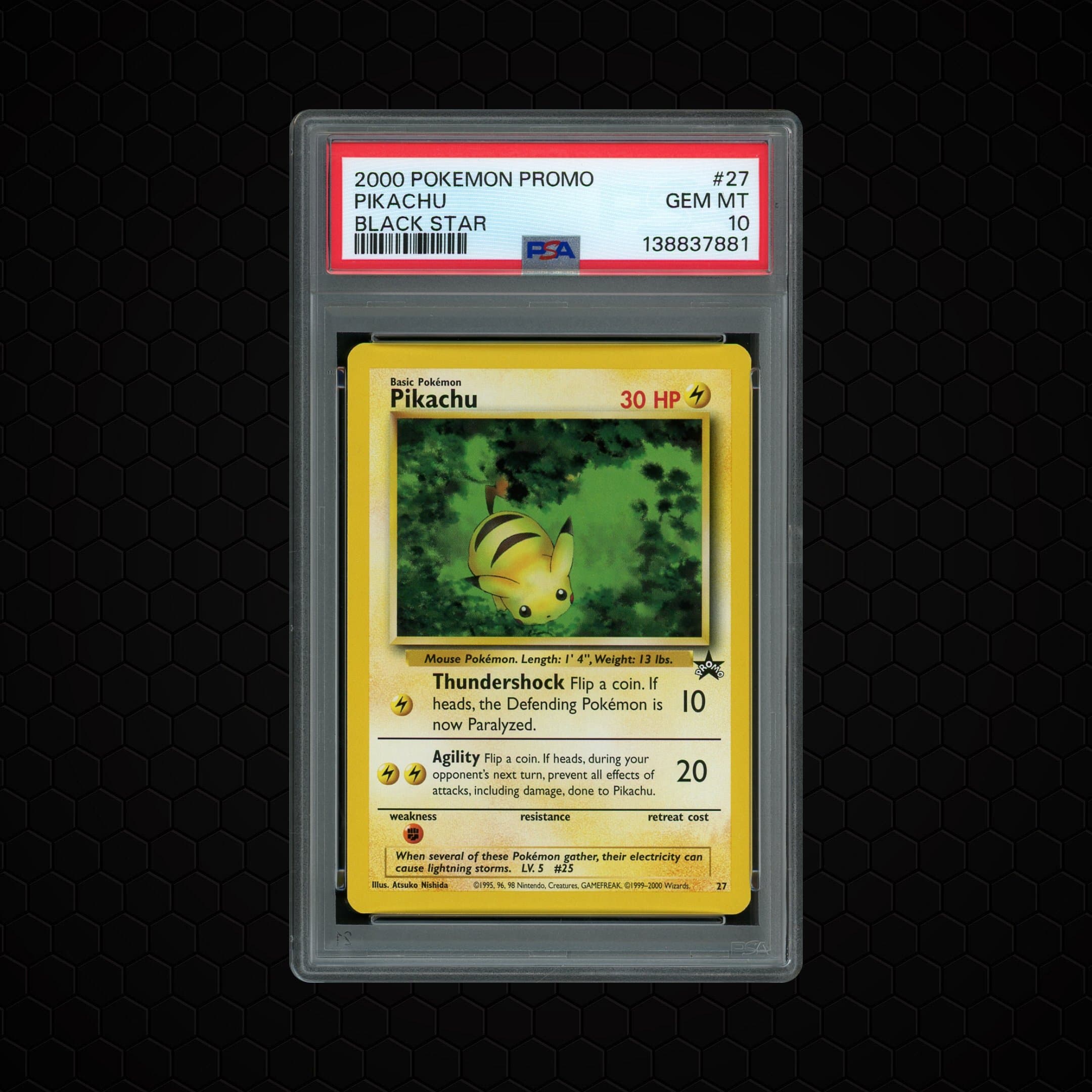 2000 Black Star Promo Pikachu  PSA 10