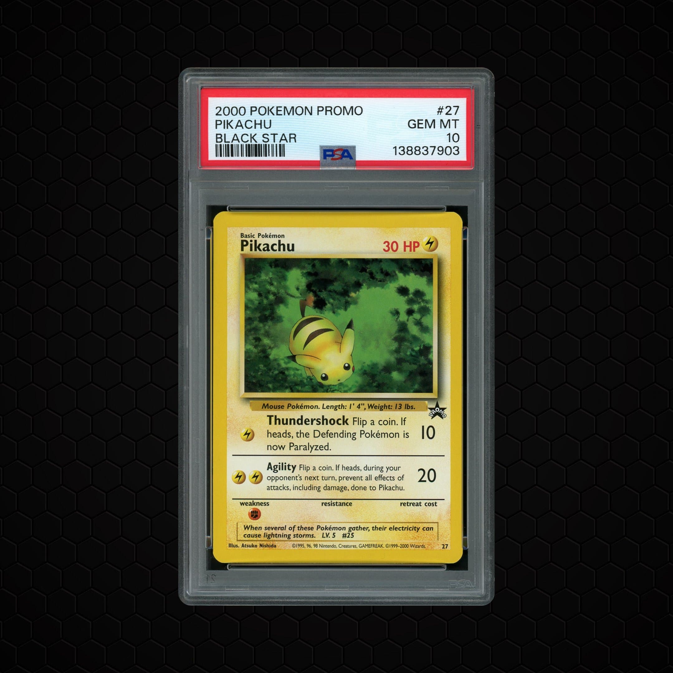 2000 Black Star Promo Pikachu  PSA 10