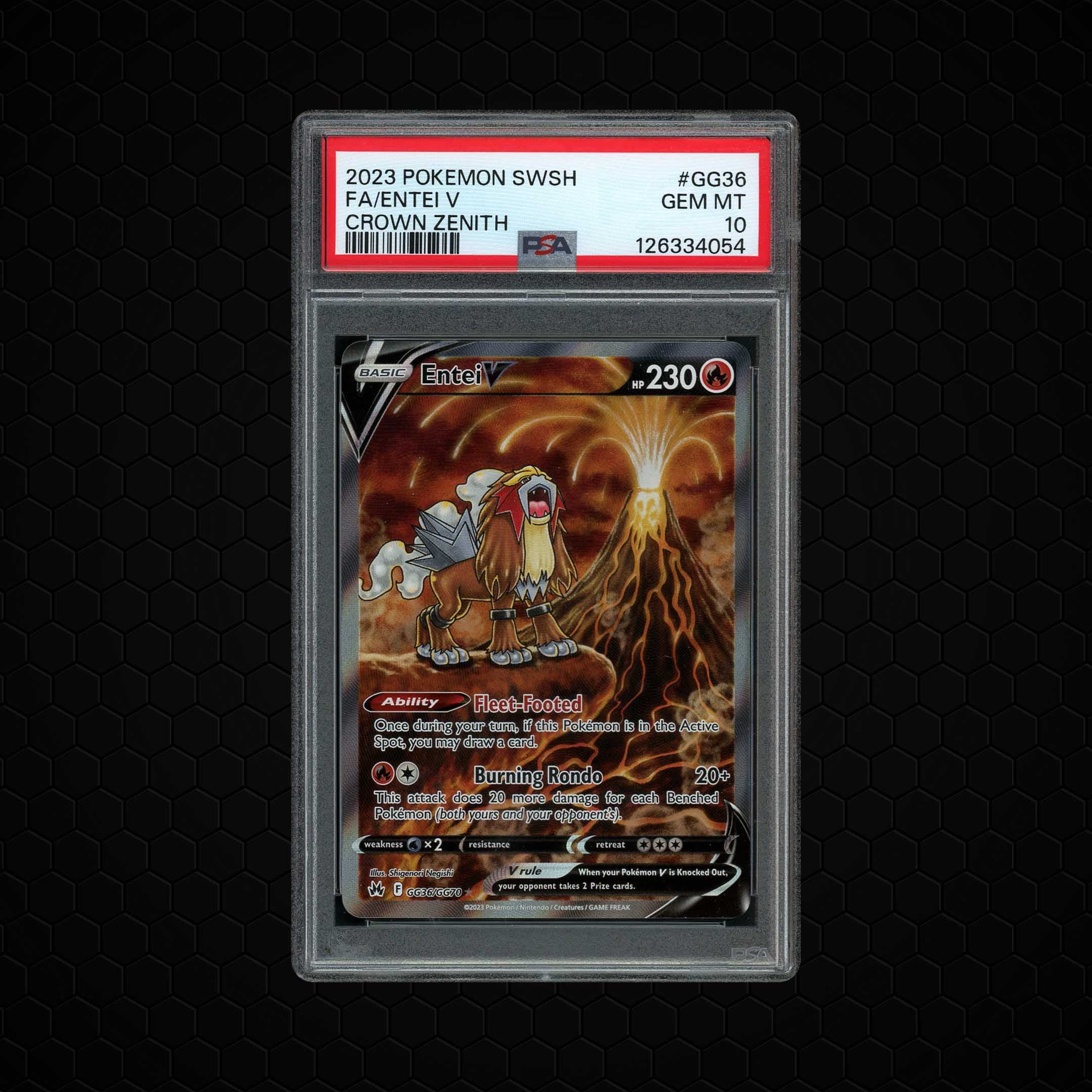 2023 Crown Zenith Entei V #GG36 PSA 10
