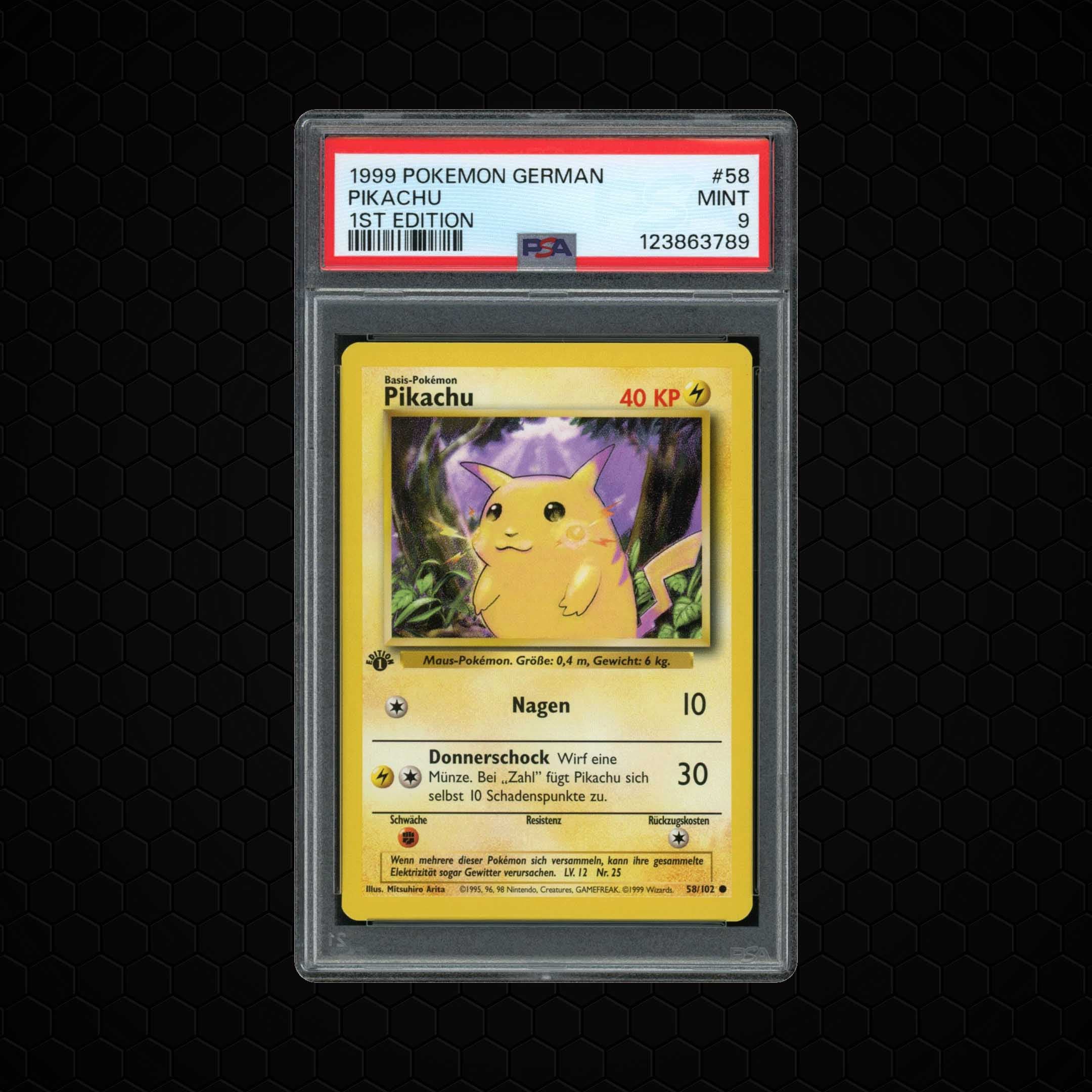 1999 German 1st Edition Pikachu  PSA 9