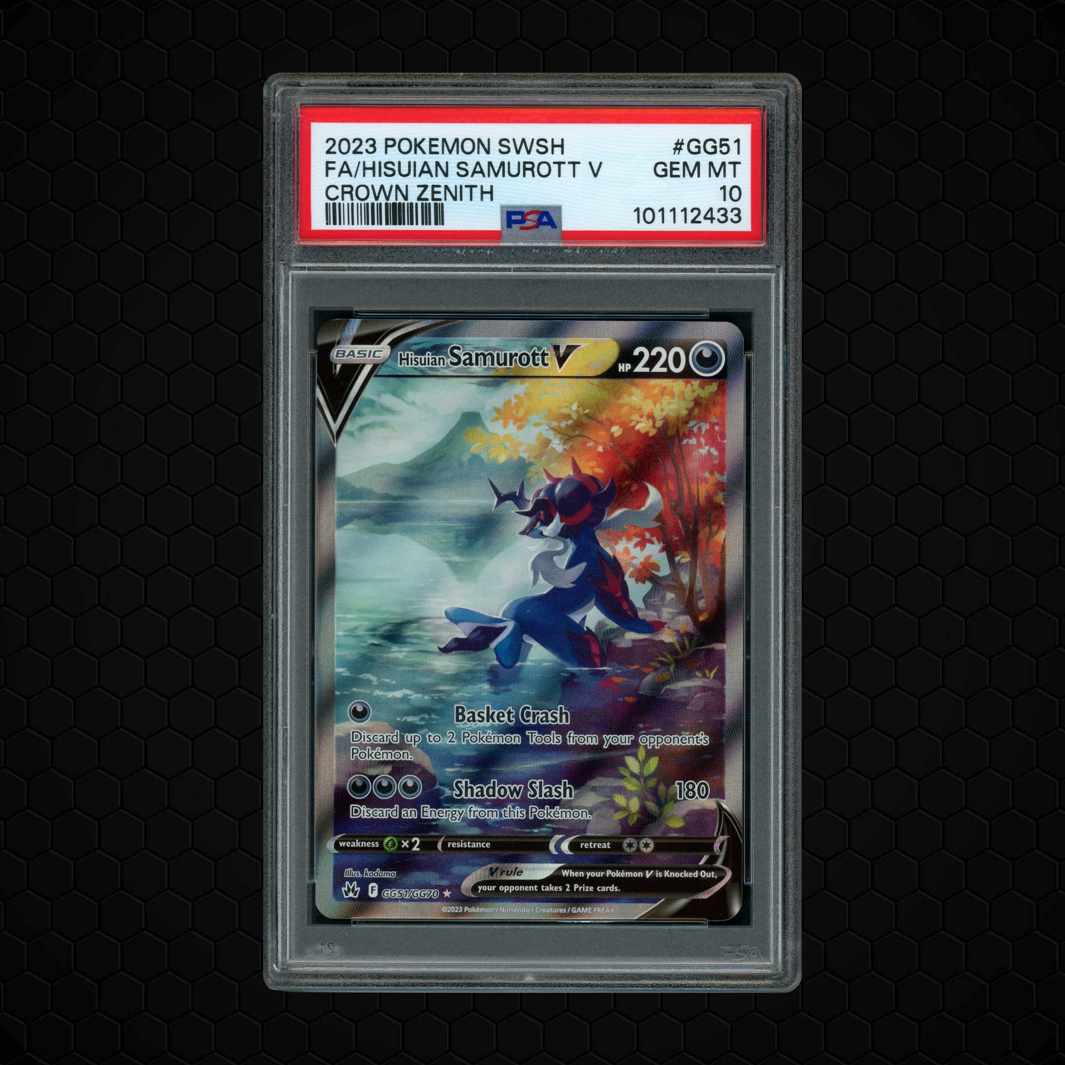 2023 Crown Zenith Hisuian Samurott V #GG51 PSA 10