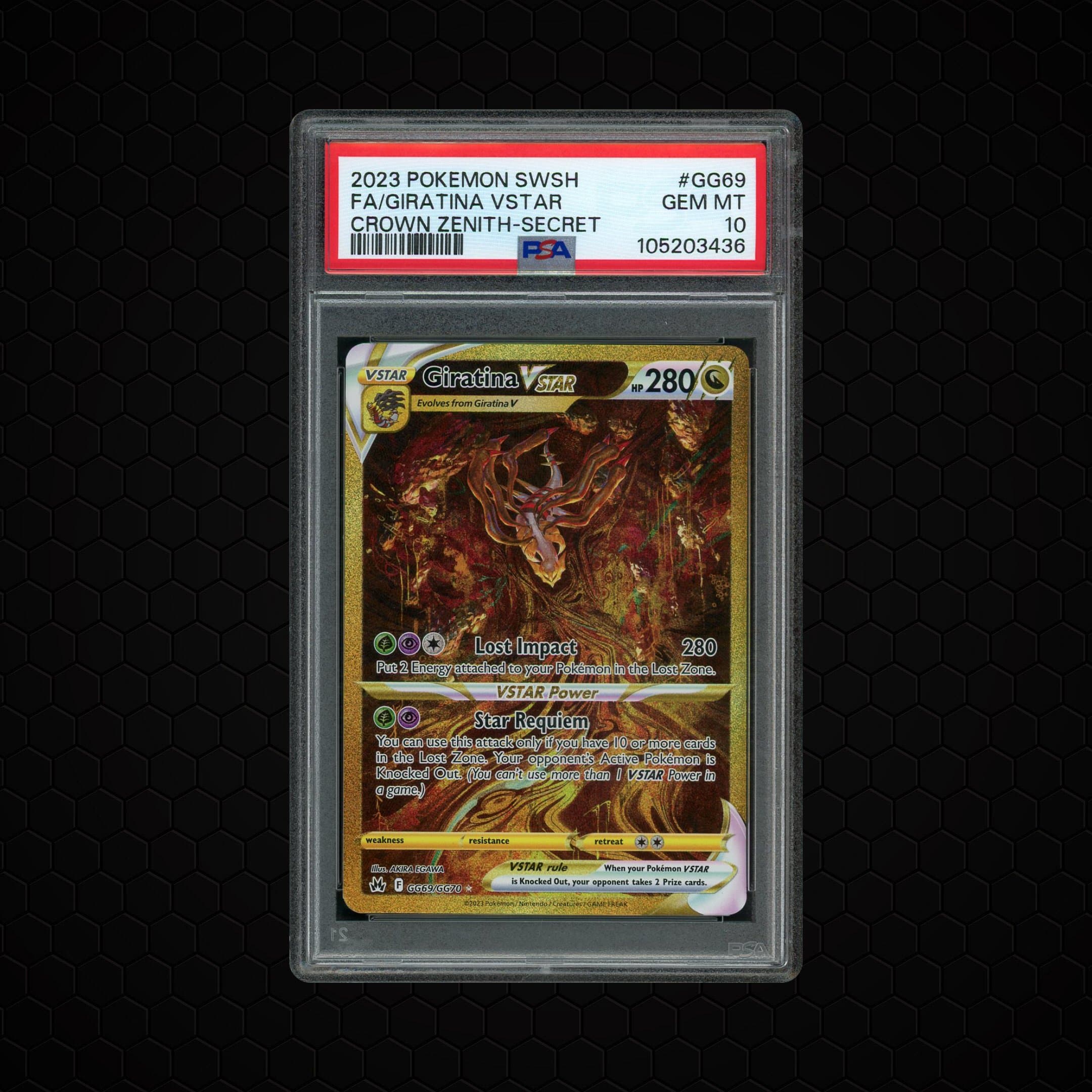 2023 Crown Zenith Giratina VSTAR #GG69 PSA 10