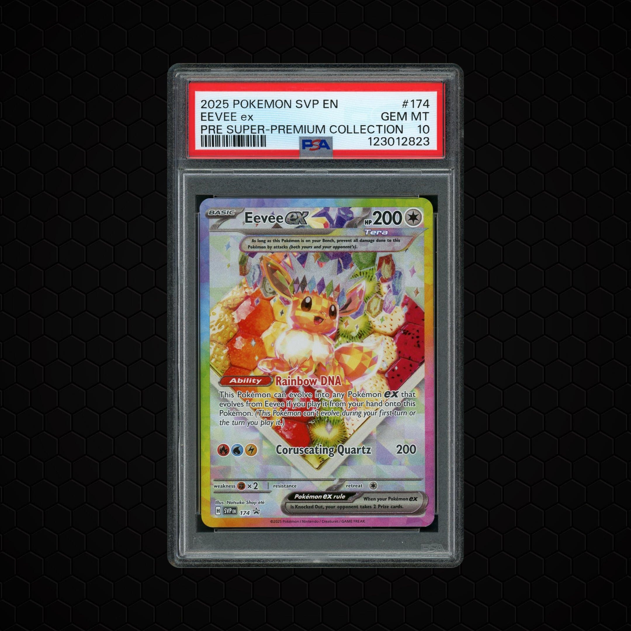2025 Black Star Promo Eevee EX  PSA 10