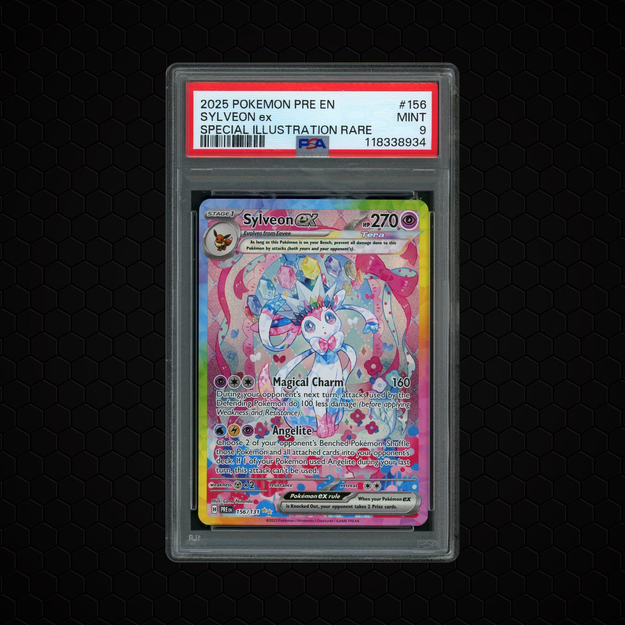 2025 Prismatic Evolutions Sylveon EX  PSA 9
