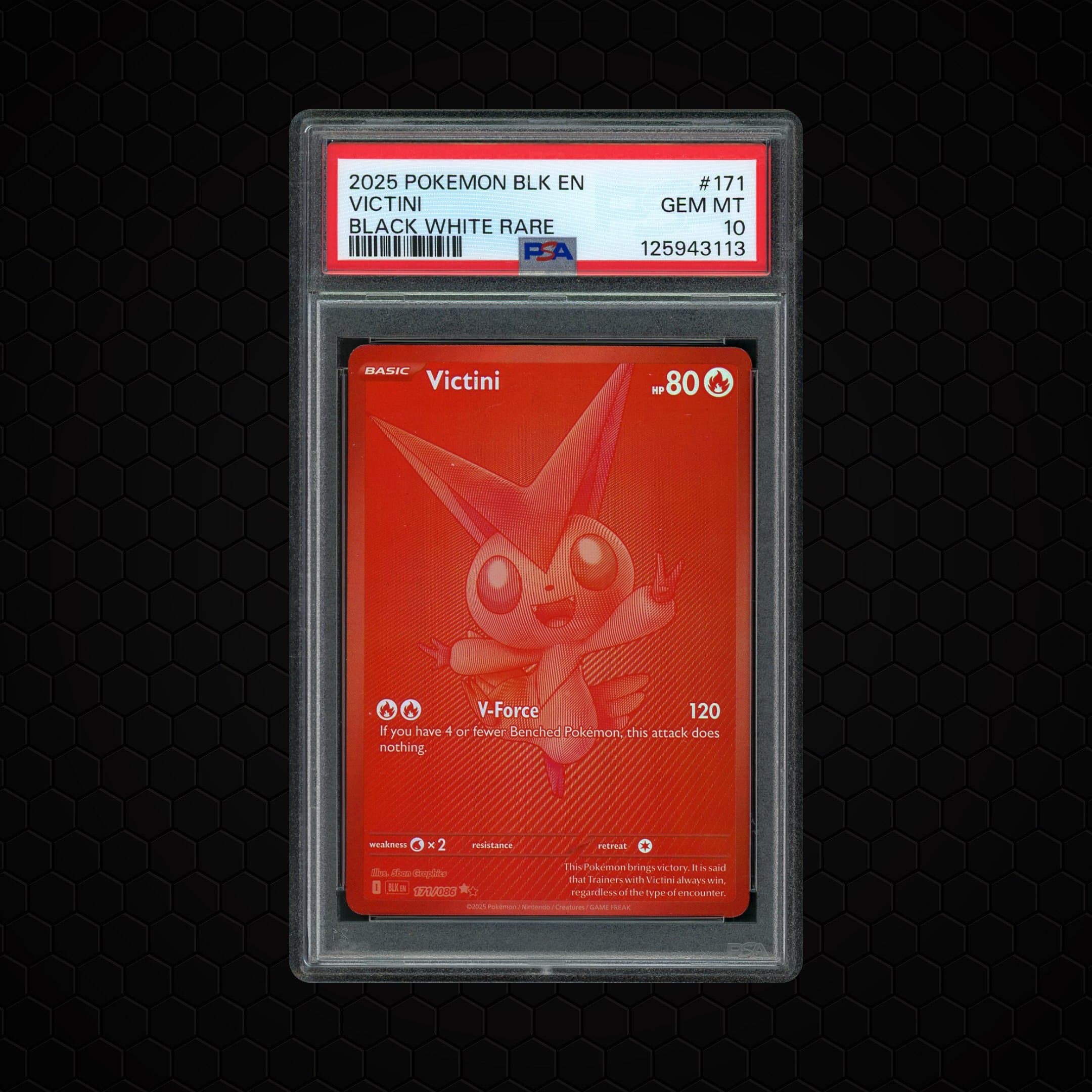 2025 Black Bolt Victini  PSA 10