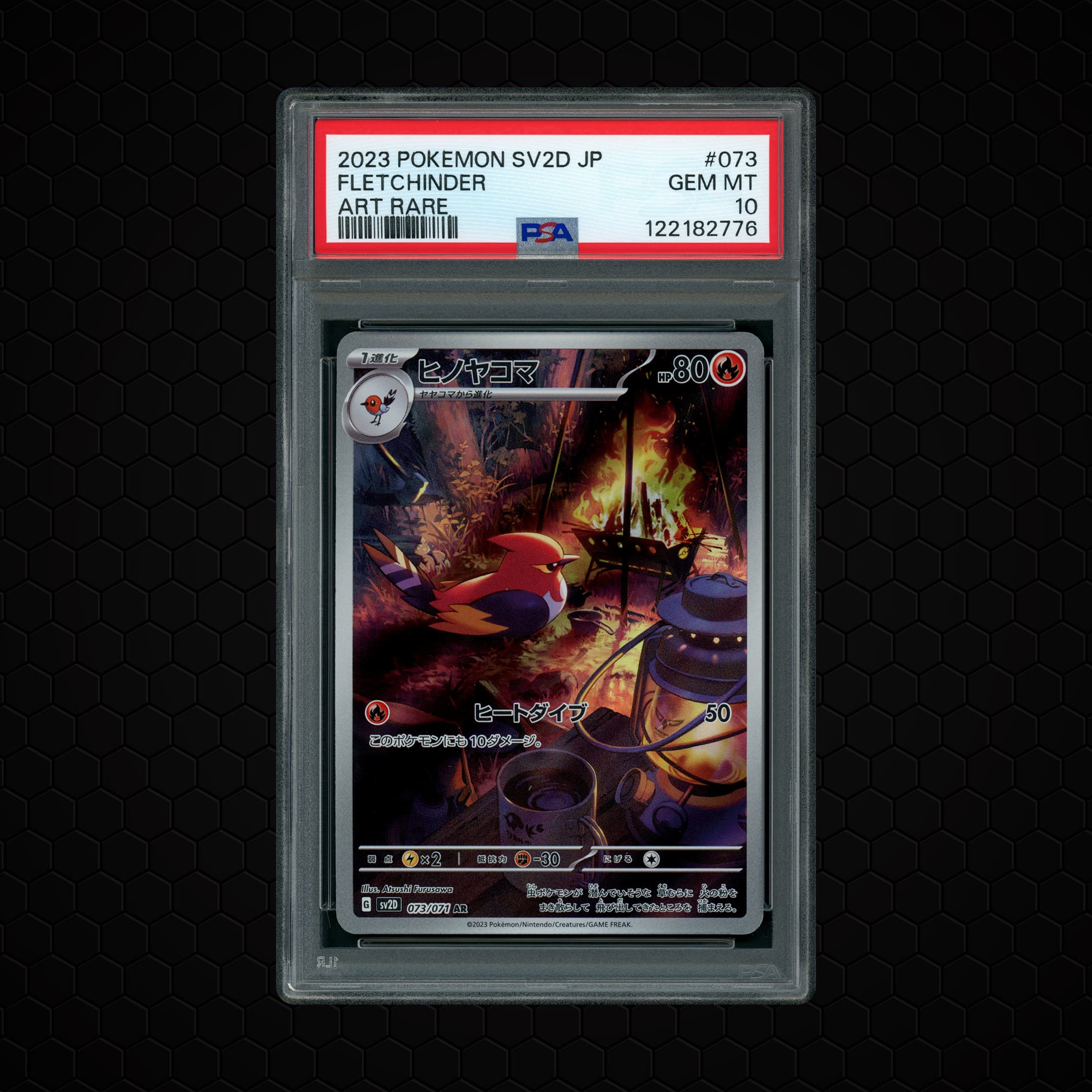 2023 Japanese Clay Burst Fletchinder  PSA 10