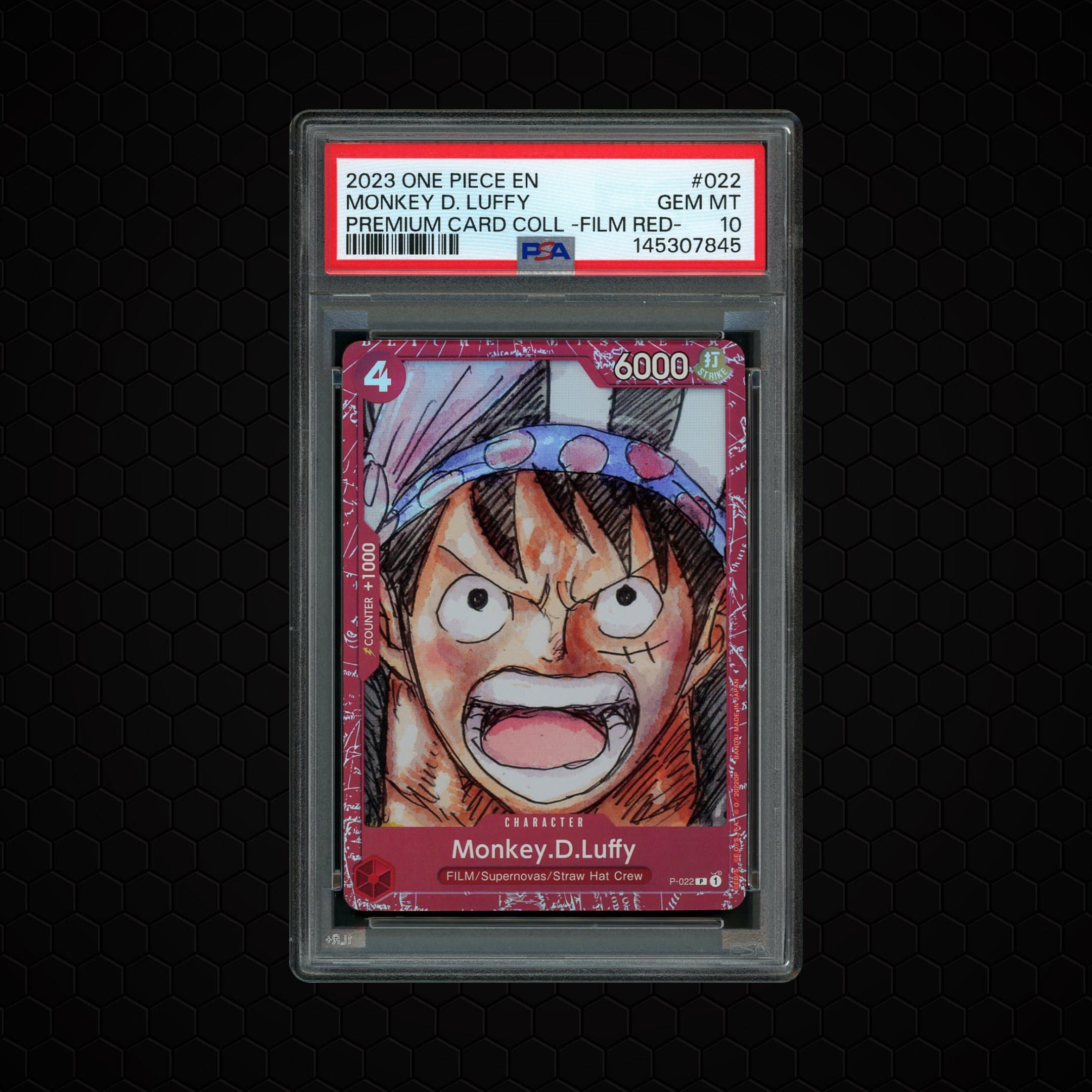 2023 Premium Card Collection Monkey D. Luffy #P-022 PSA 10