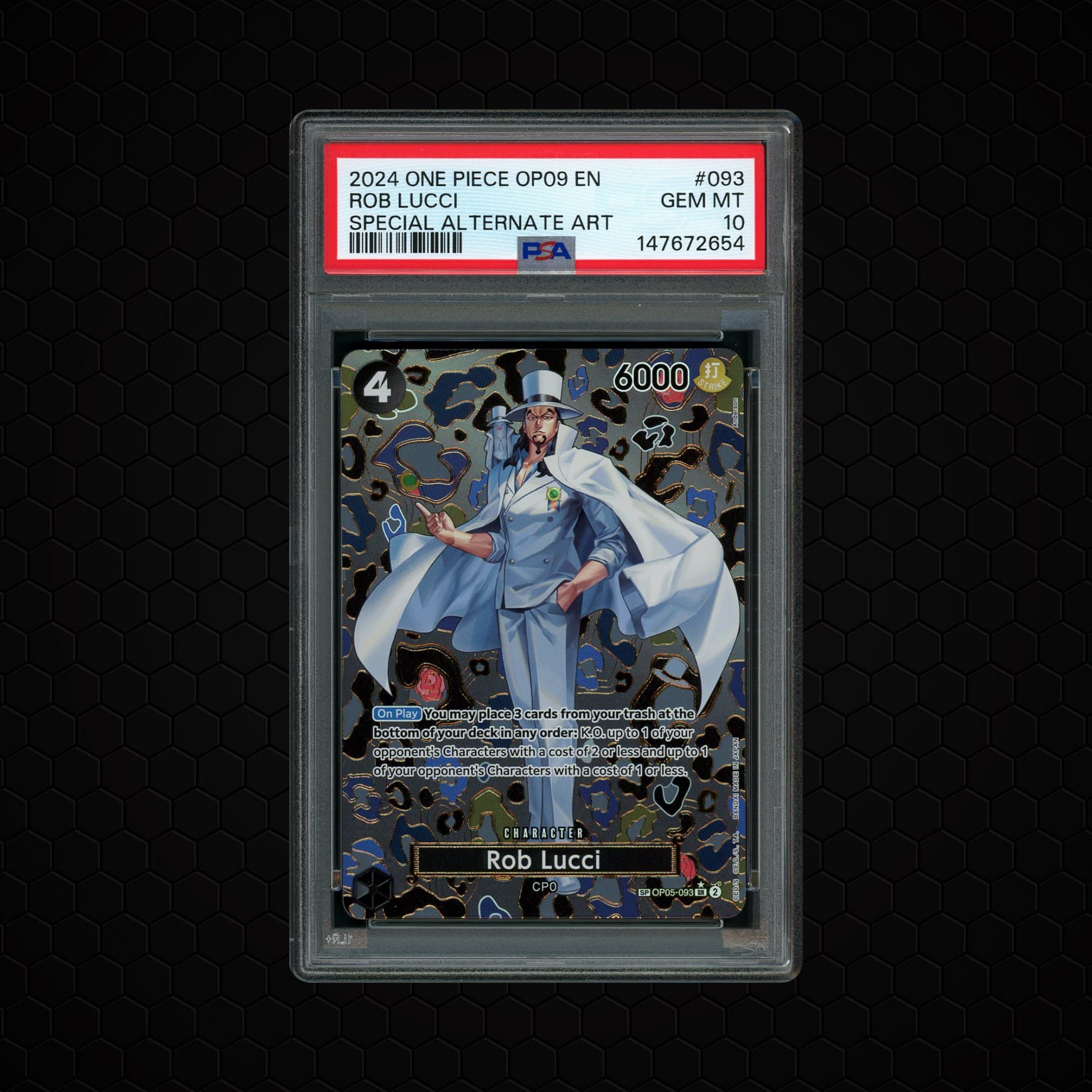 2024 Emperors in the New World Rob Lucci #OP05-093 PSA 10