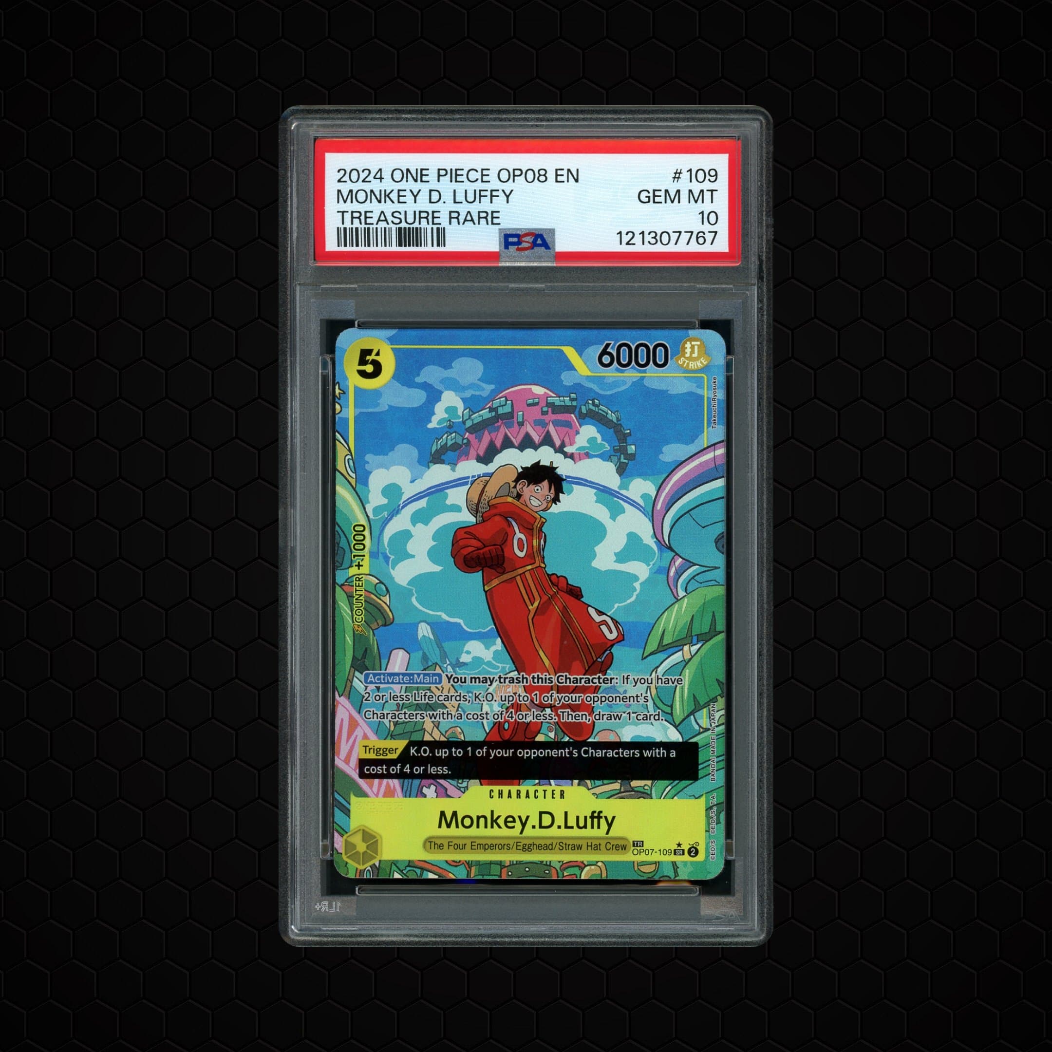 2024 Two Legends Monkey D. Luffy #OP07-109 PSA 10