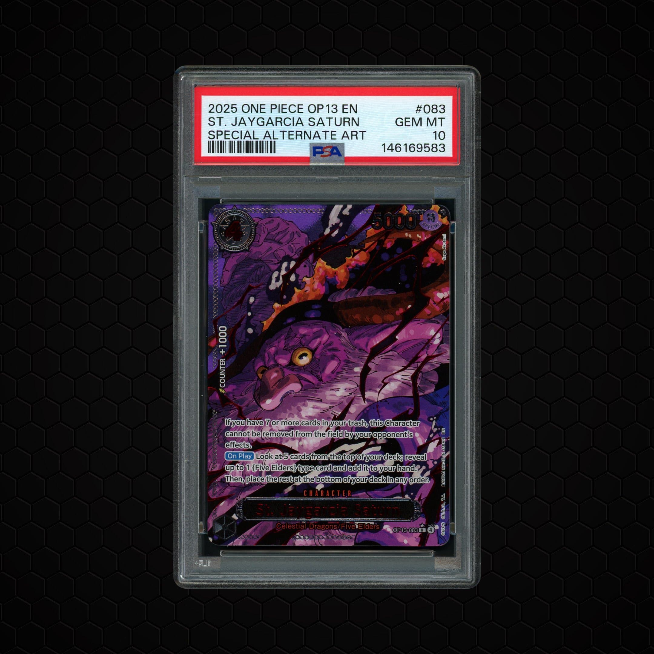 2025 Carrying on His Will St. Jaygarcia Saturn #OP13-083 PSA 10