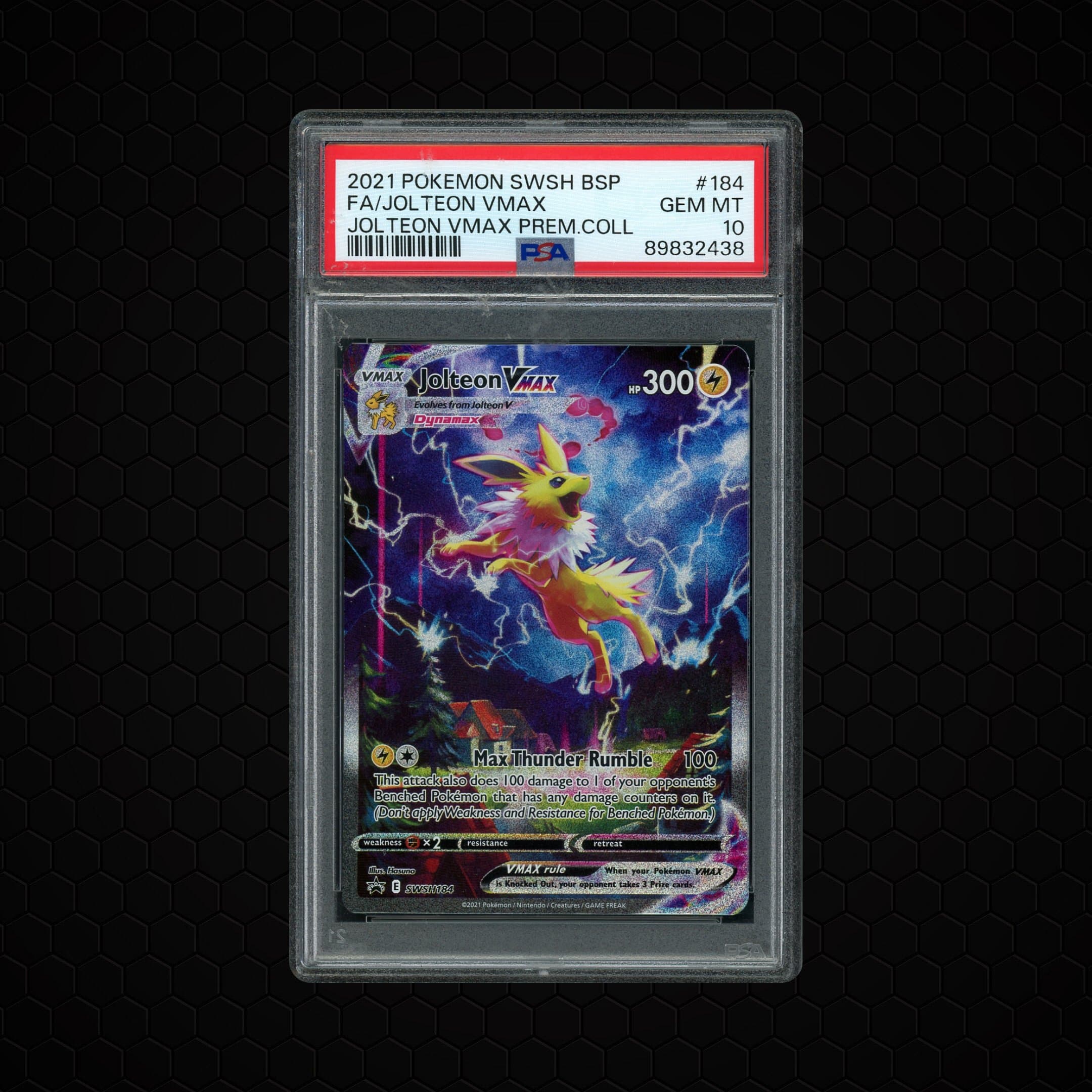 2021 Black Star Promo Jolteon VMAX  PSA 10