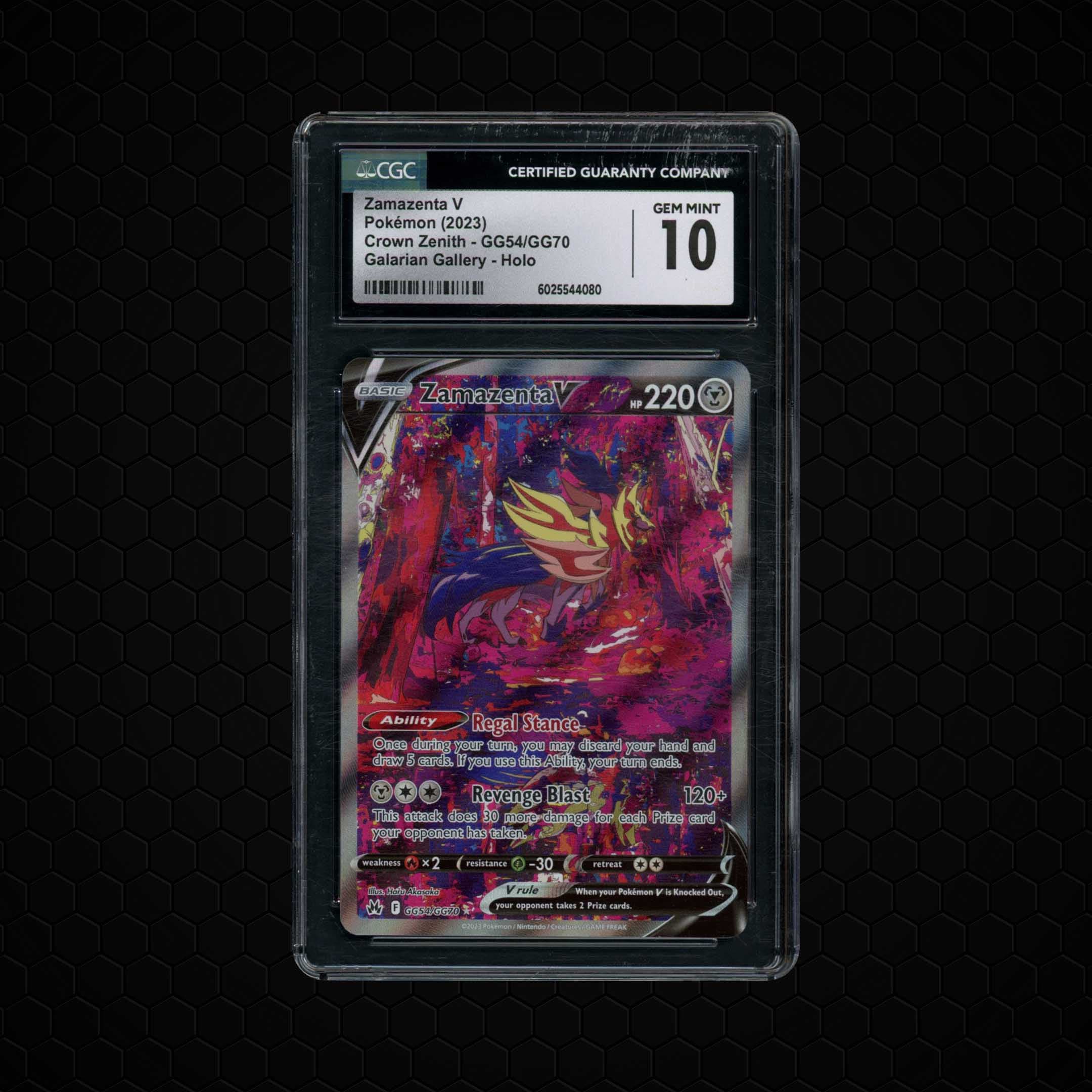 2023 Crown Zenith Zamazenta V #GG54 CGC 10