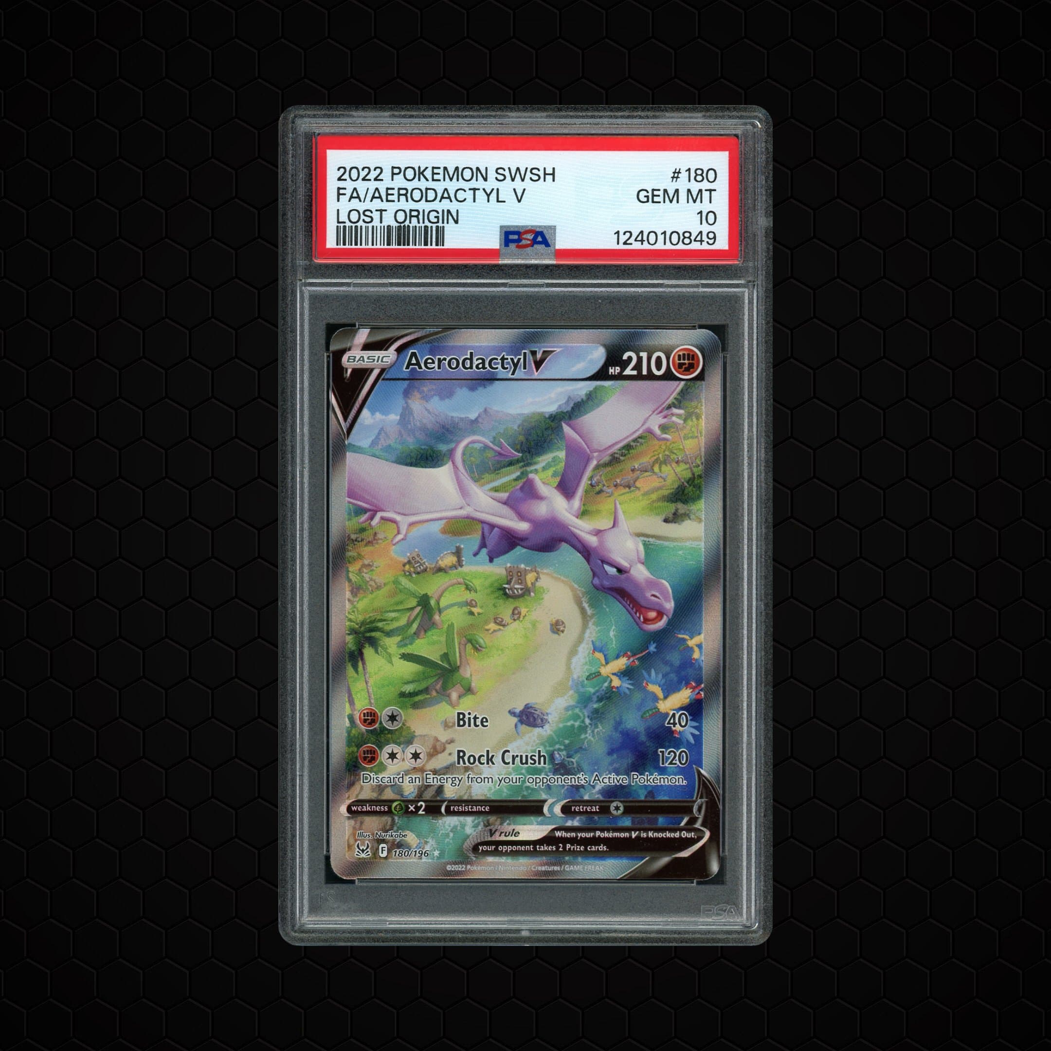 2022 Lost Origin Aerodactyl V  PSA 10