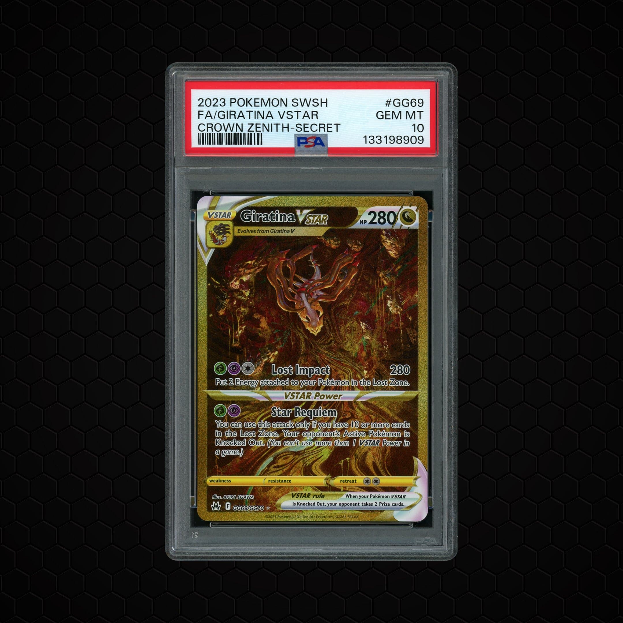 2023 Crown Zenith Giratina VSTAR #GG69 PSA 10