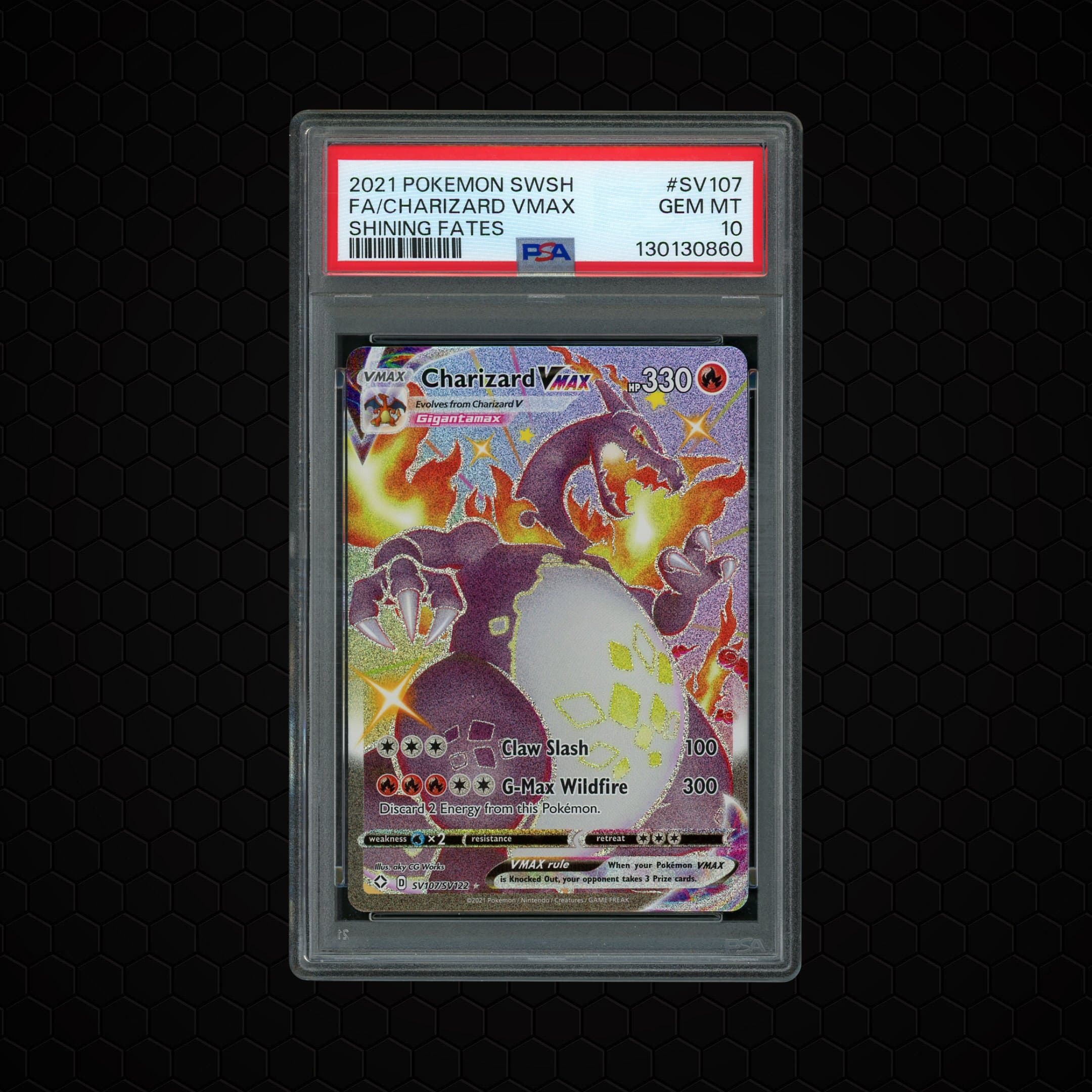 2021 Shining Fates Charizard VMAX #SV107 PSA 10