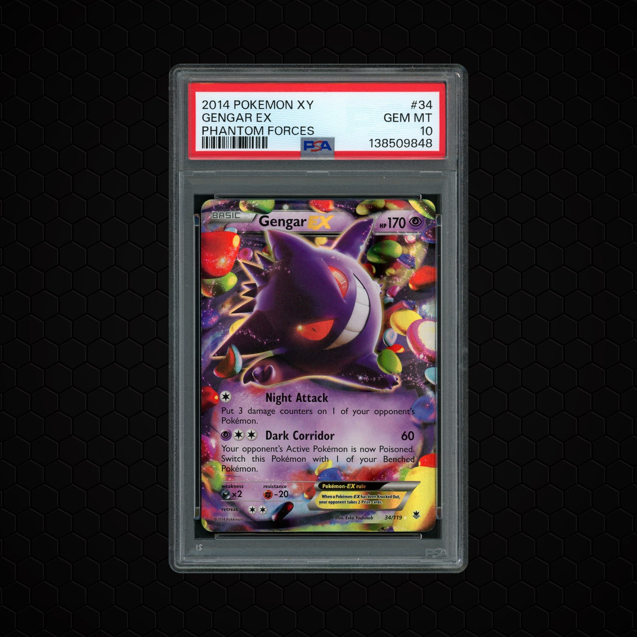 2014 Phantom Forces Gengar EX  PSA 10