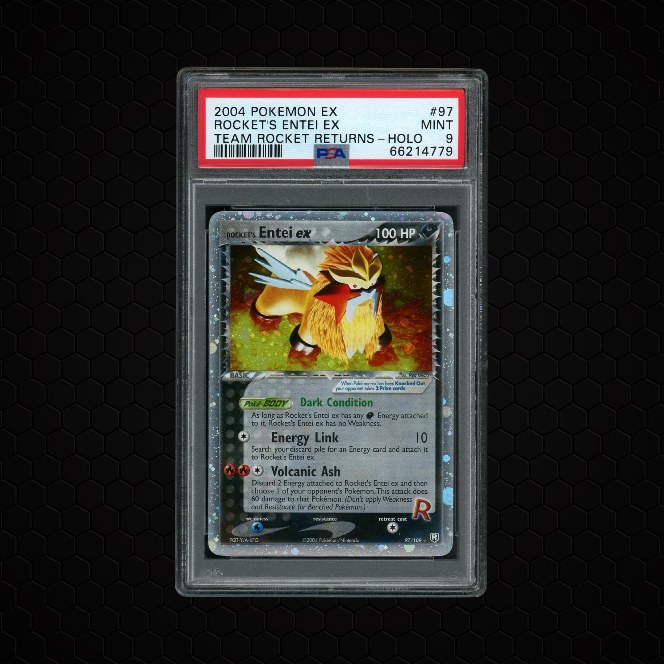 2004 Team Rocket Returns Entei EX  PSA 9
