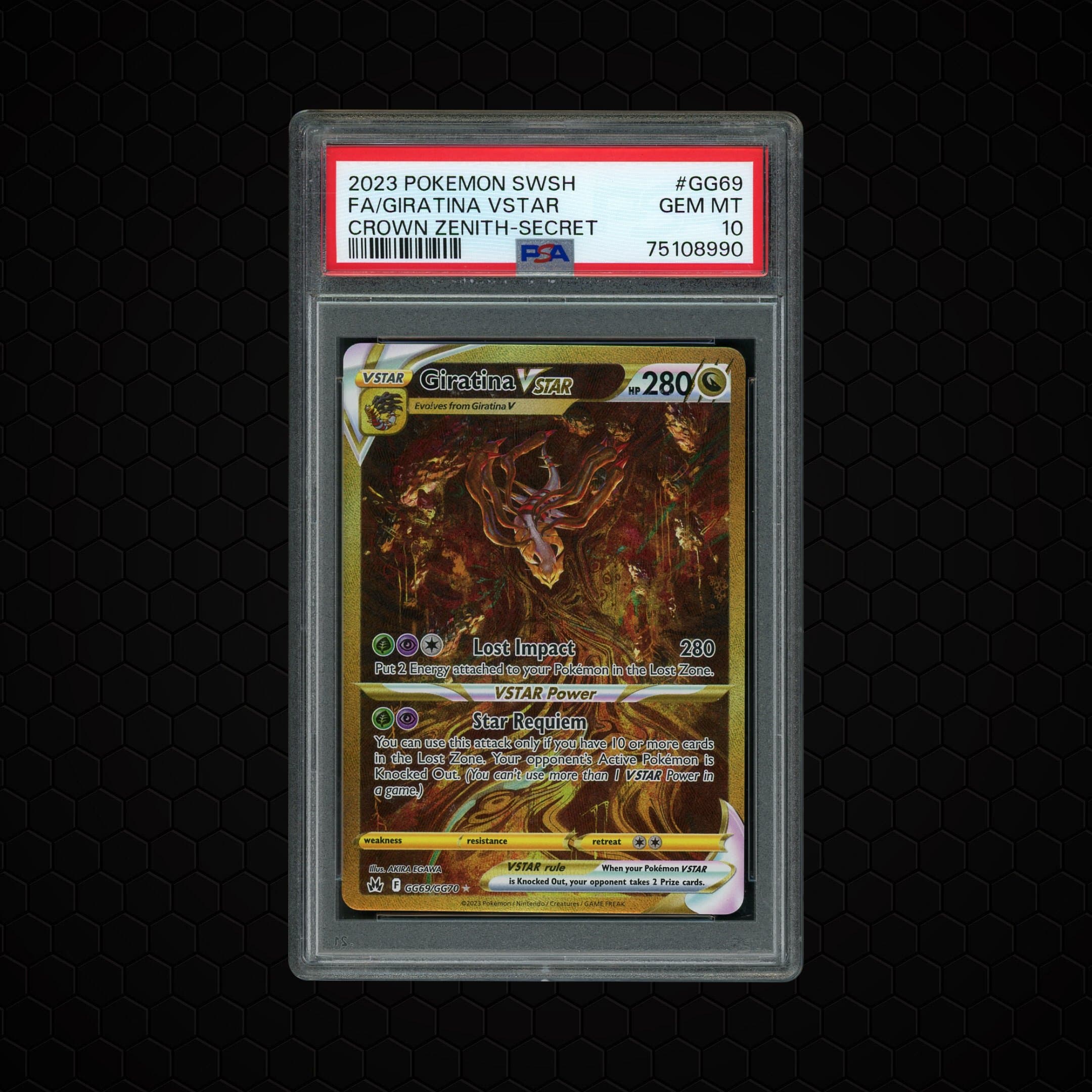 2023 Crown Zenith Giratina VSTAR #GG69 PSA 10