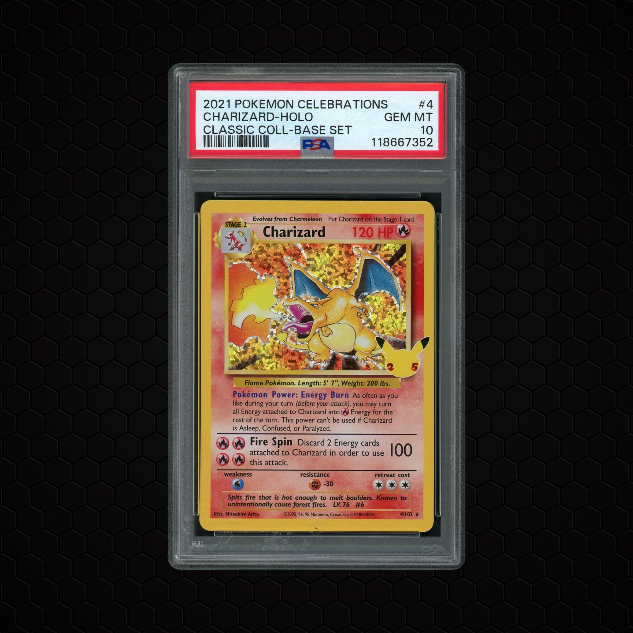 2021 Celebrations Classic Collection Charizard  PSA 10