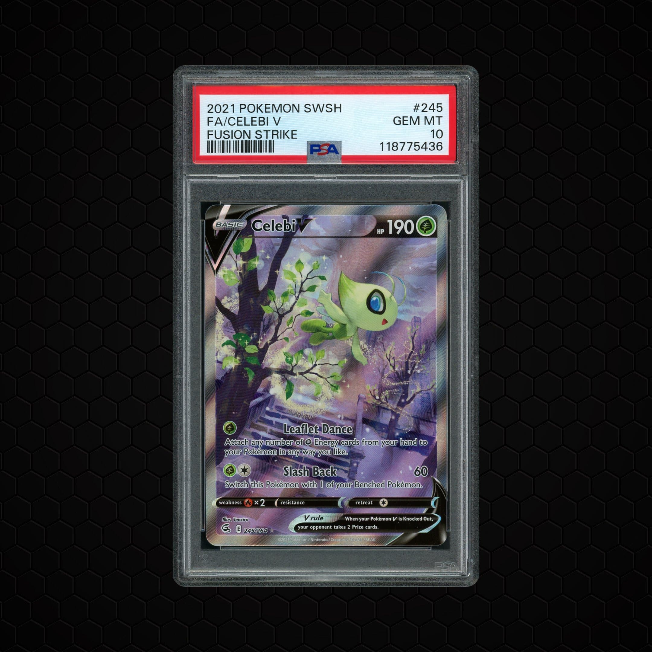 2021 Fusion Strike Celebi V  PSA 10