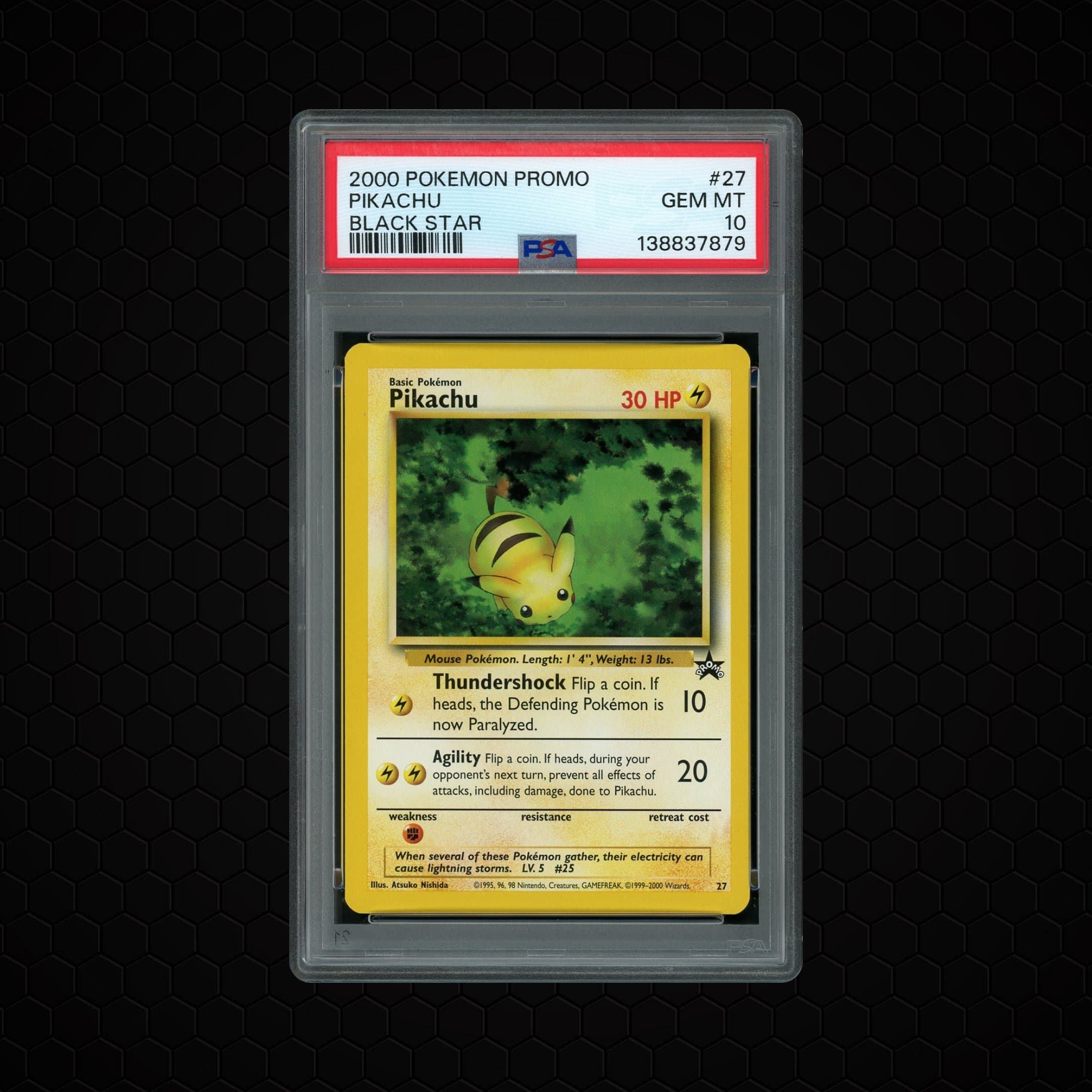 2000 Black Star Promo Pikachu  PSA 10