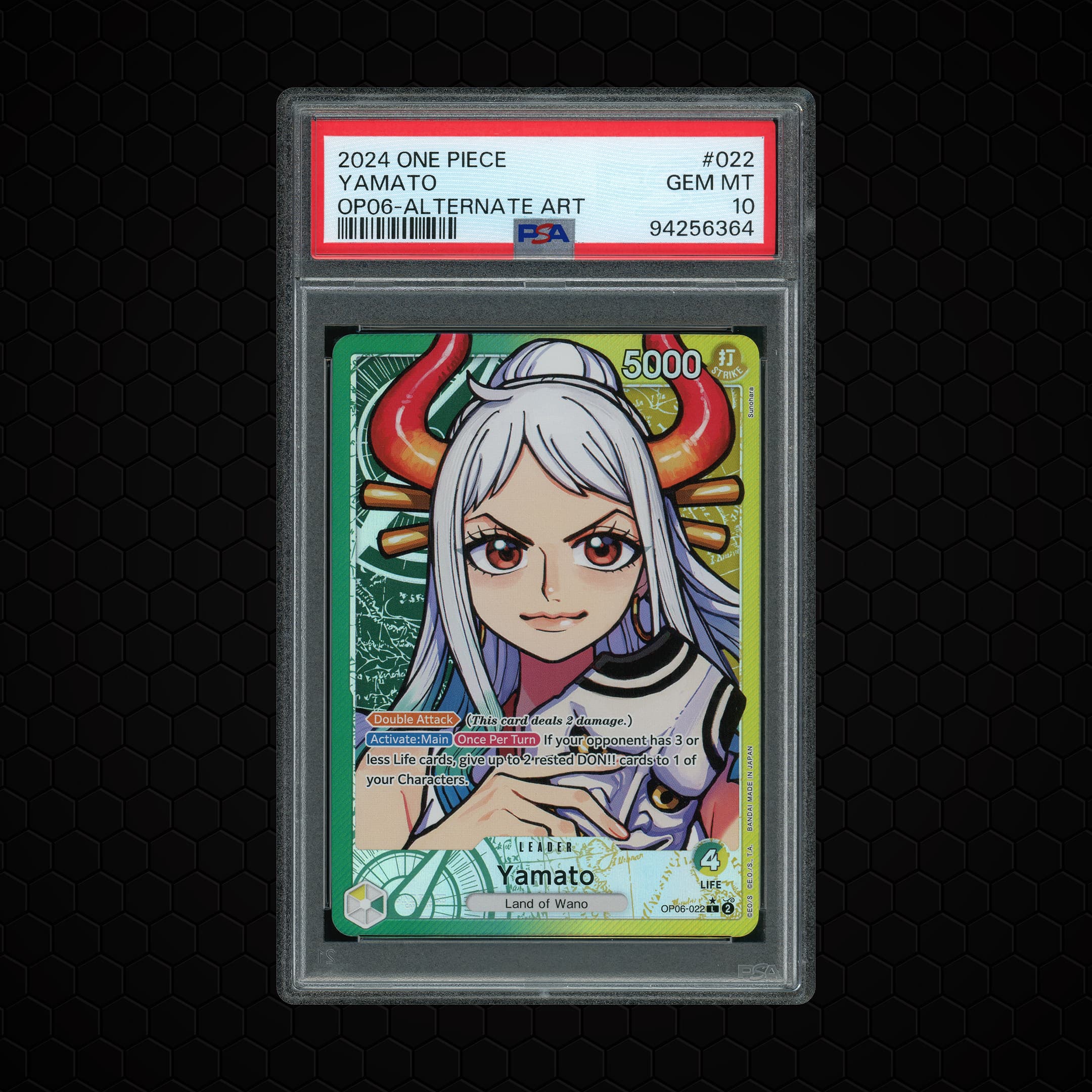 2024 Wings of the Captain Yamato #OP06-022 PSA 10