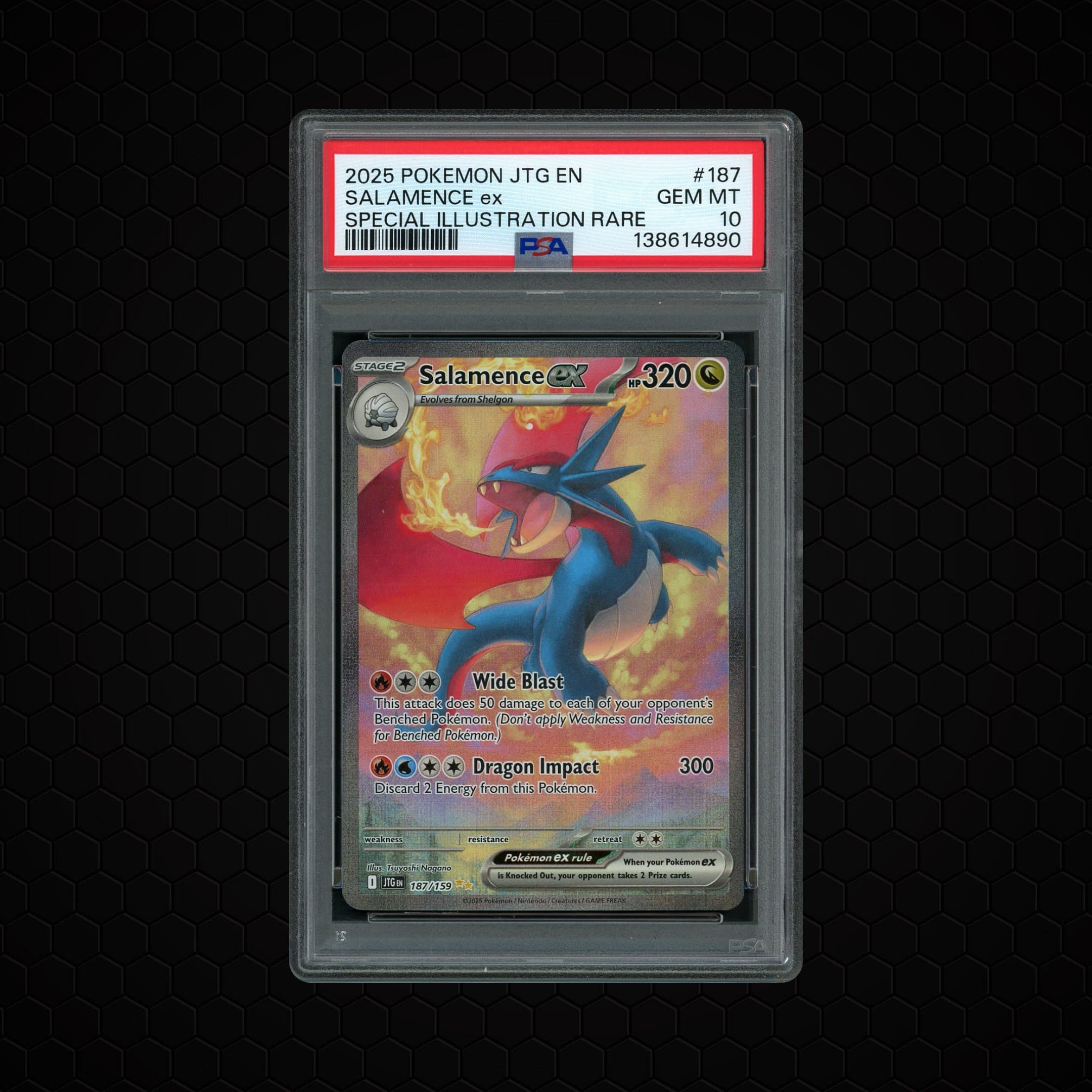2025 Journey Together Salamence EX  PSA 10