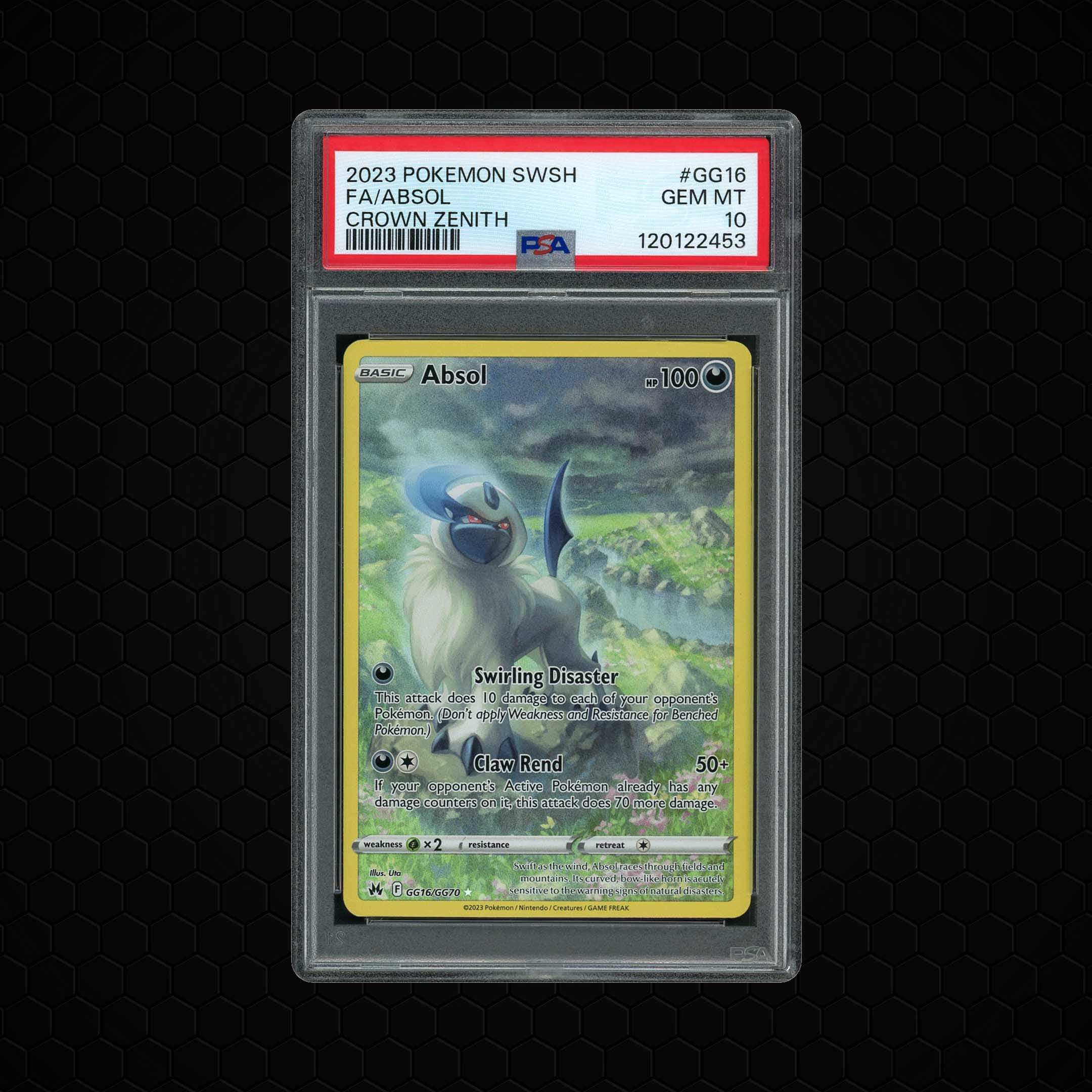 2023 Crown Zenith Absol #GG16 PSA 10