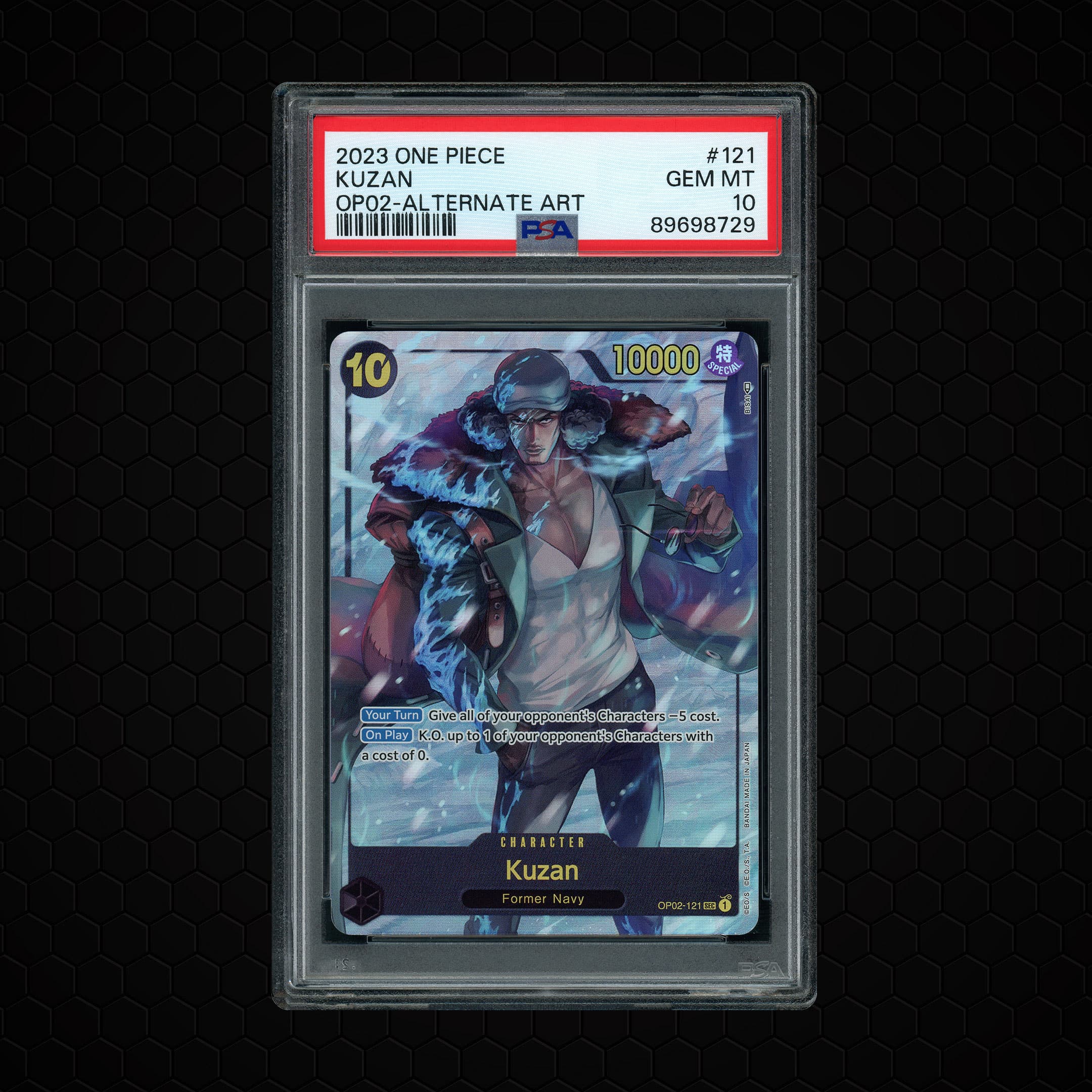 2023 Paramount War Kuzan #OP02-121 PSA 10