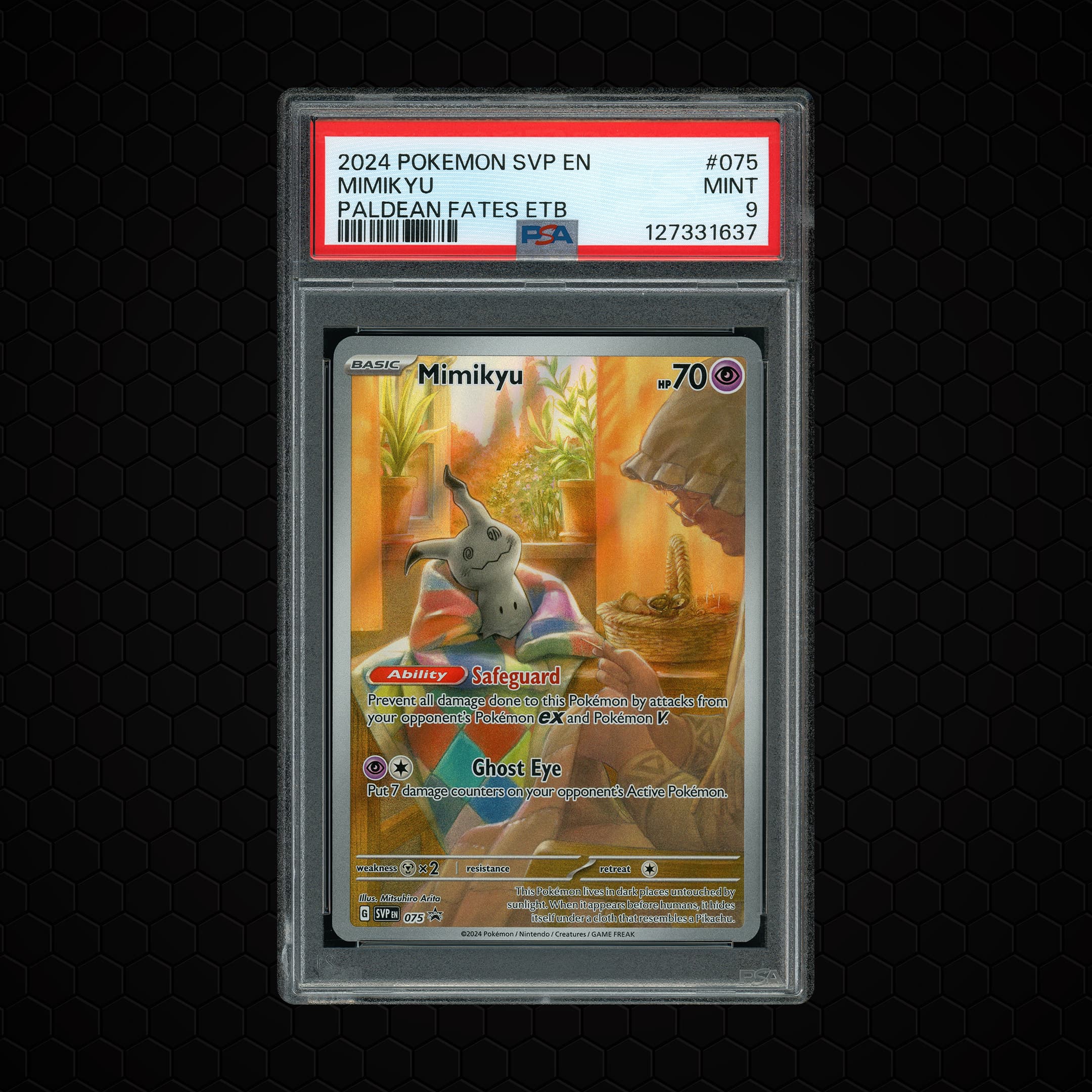2024 Black Star Promo Mimikyu  PSA 9