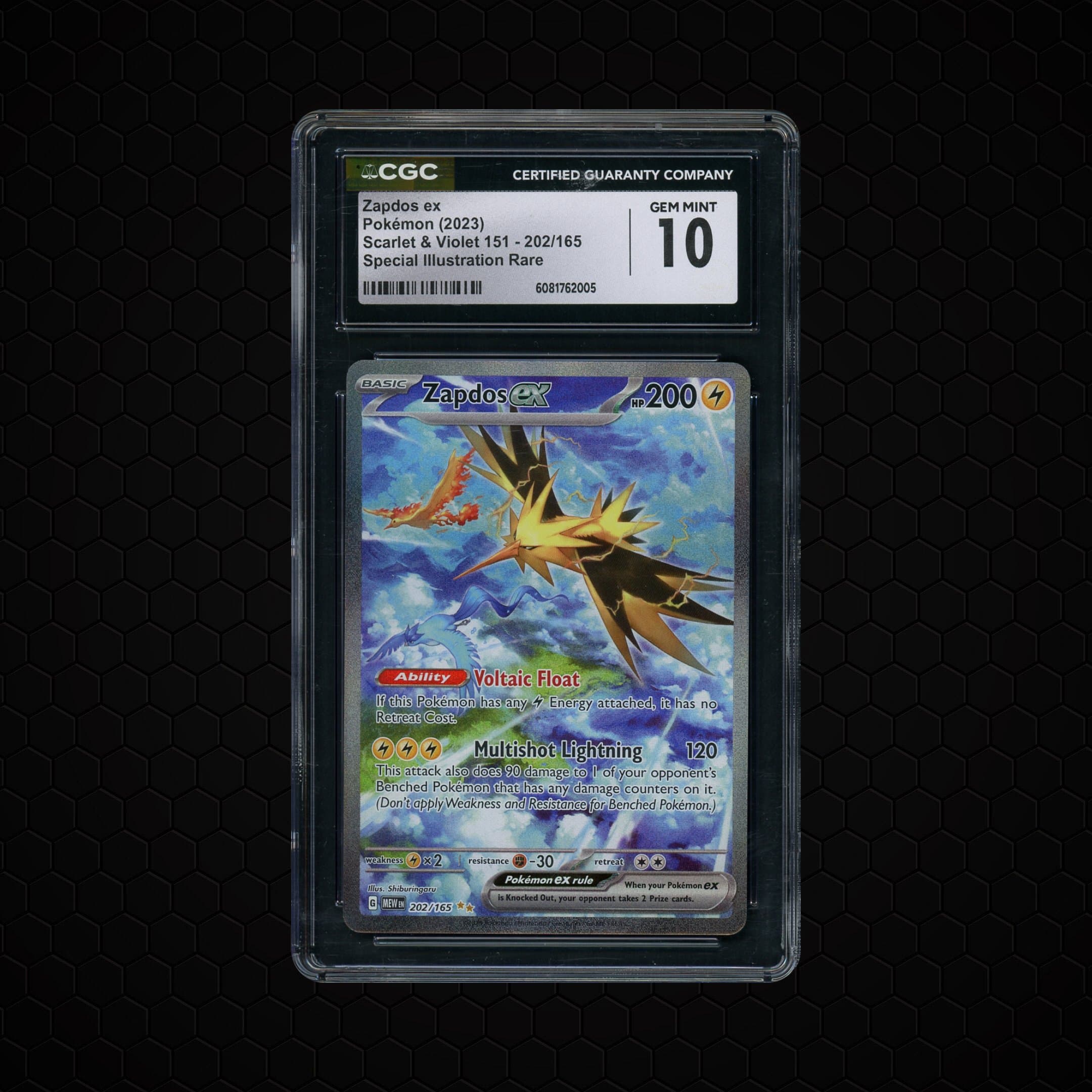 2023 Pokemon 151 Zapdos EX  CGC 10