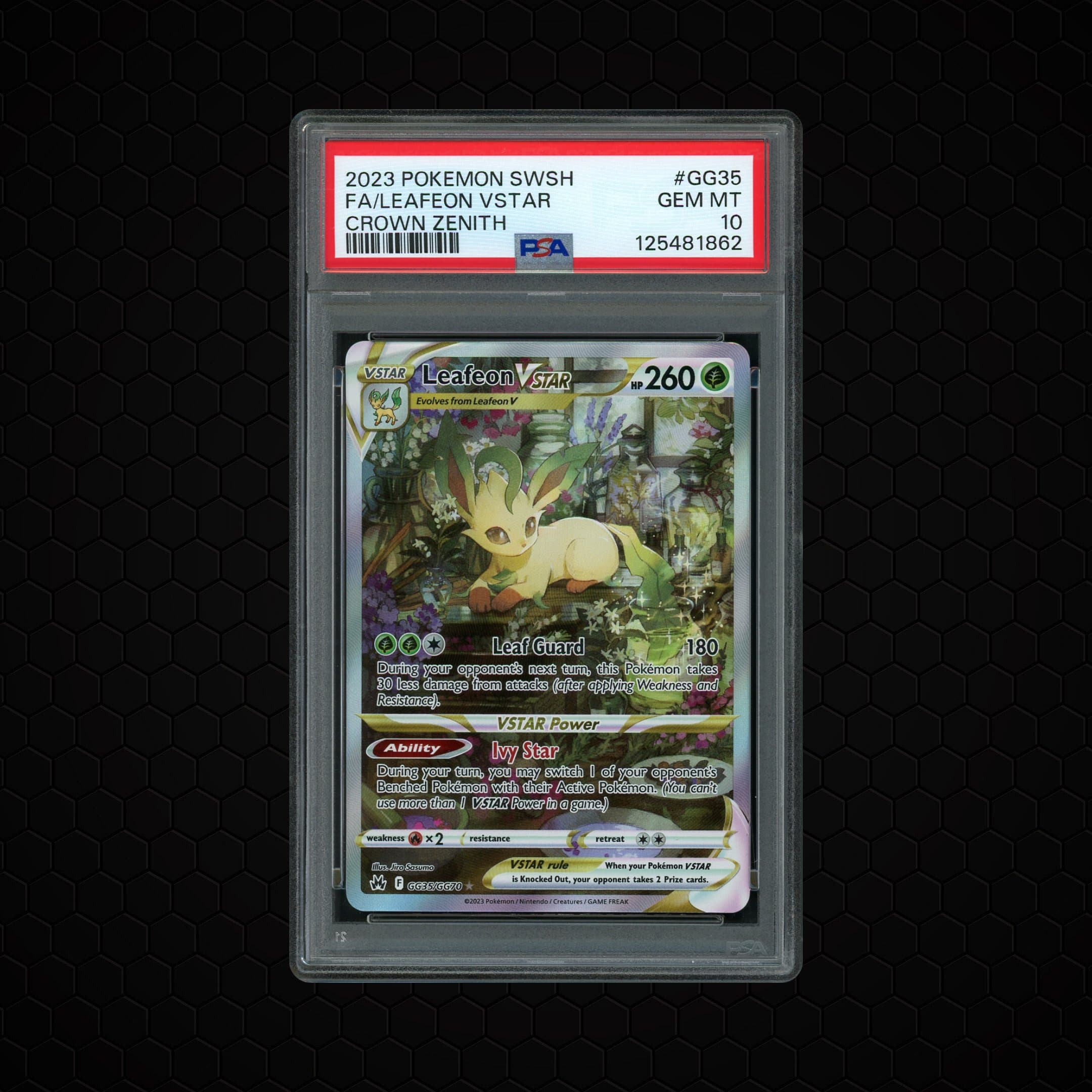 2023 Crown Zenith Leafeon VSTAR #GG35 PSA 10