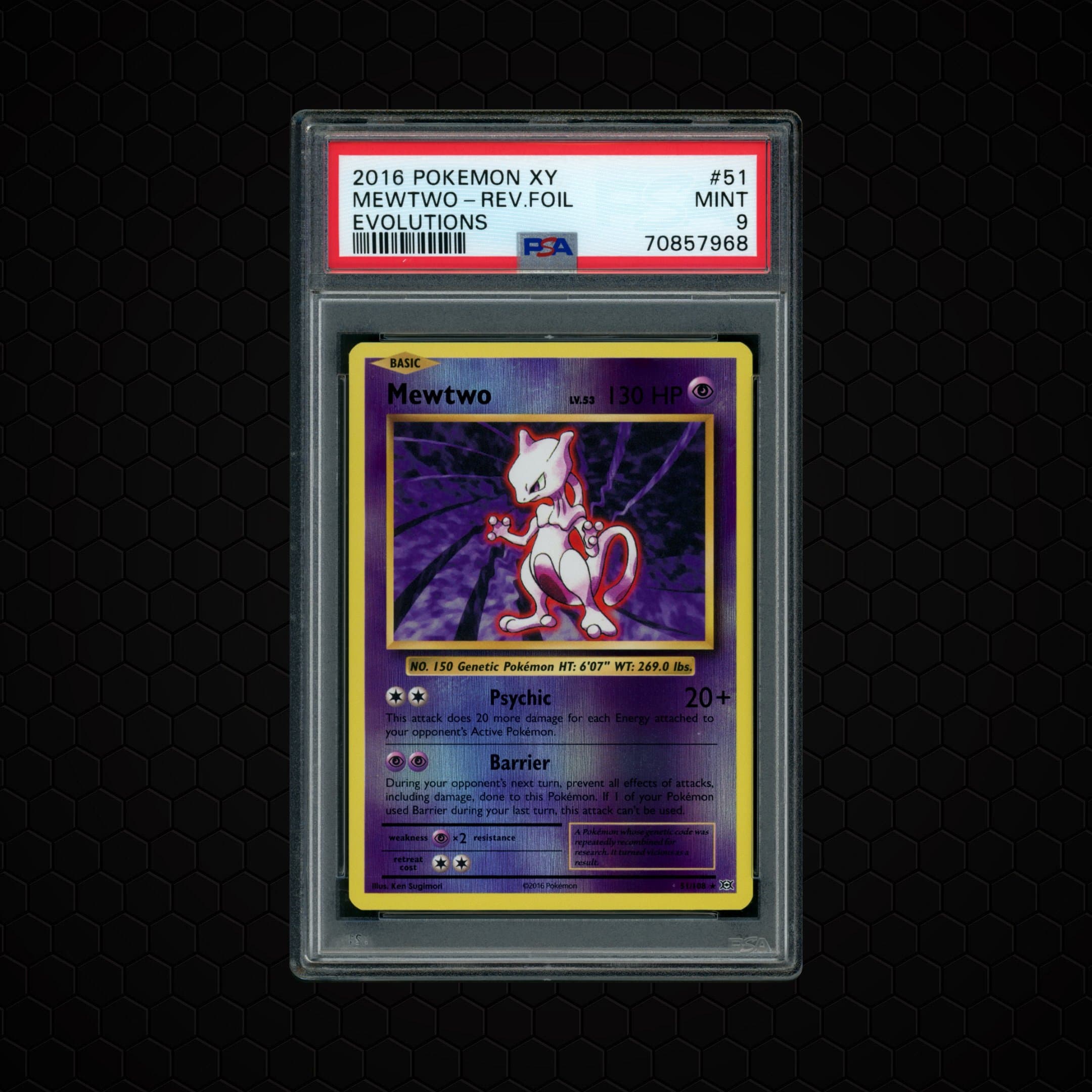 2016 XY Evolutions Mewtwo  PSA 9