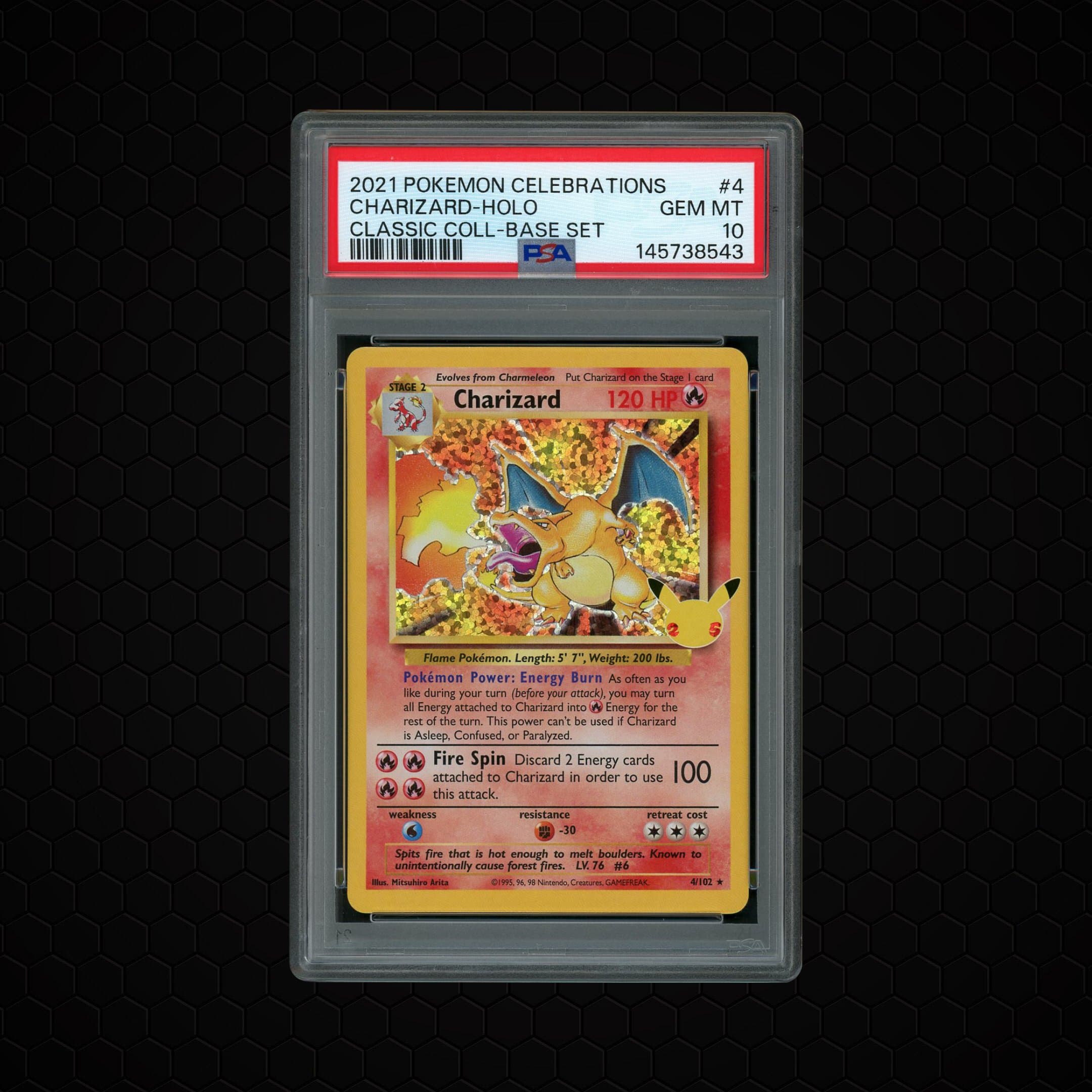 2021 Celebrations Classic Collection Charizard  PSA 10