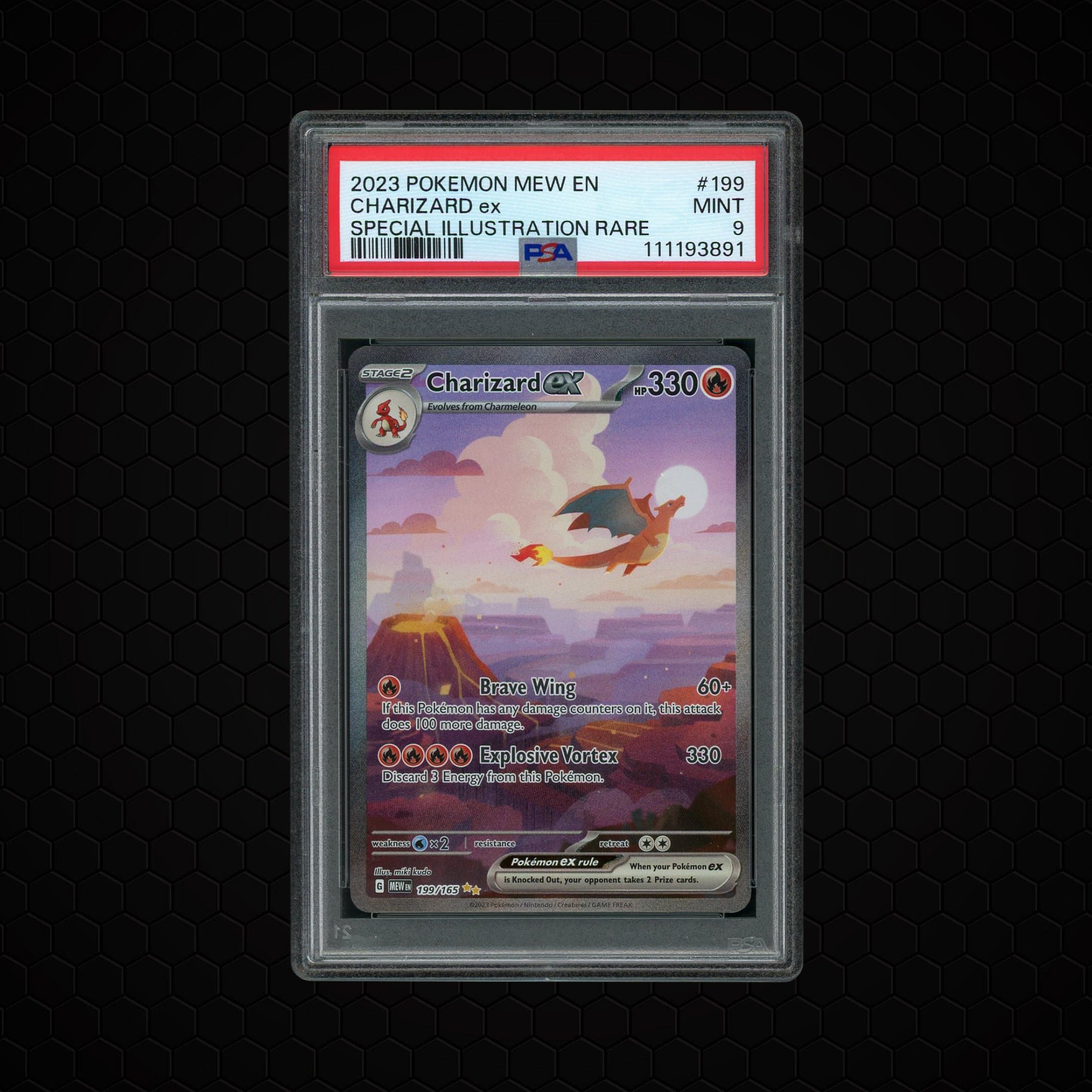 2023 Pokemon 151 Charizard EX  PSA 9