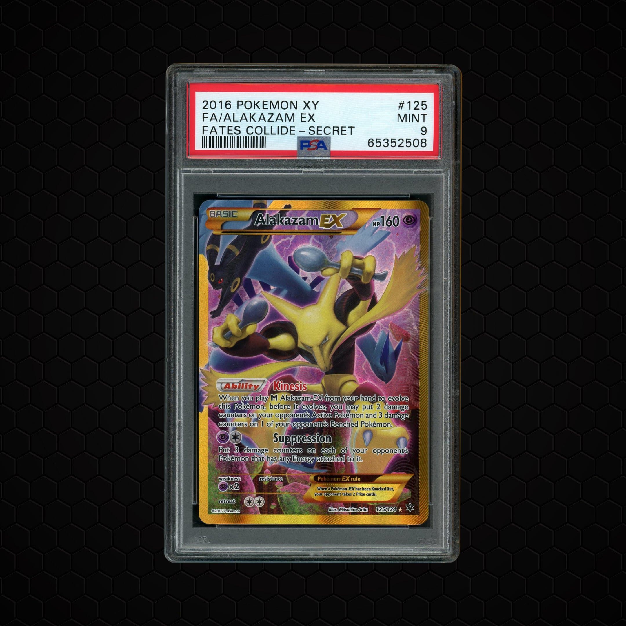 2016 Fates Collide Alakazam EX  PSA 9