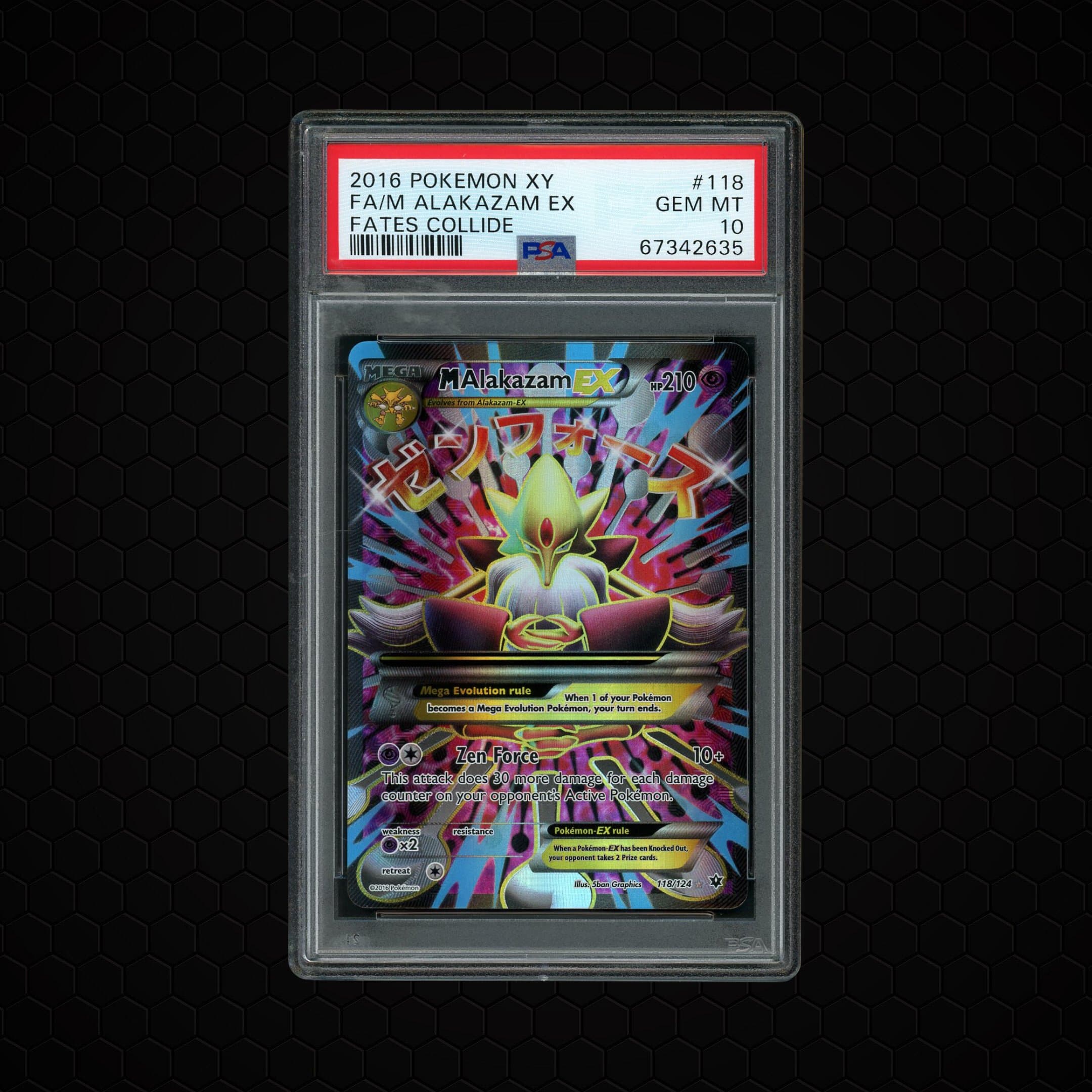 2016 Fates Collide M Alakazam EX  PSA 10