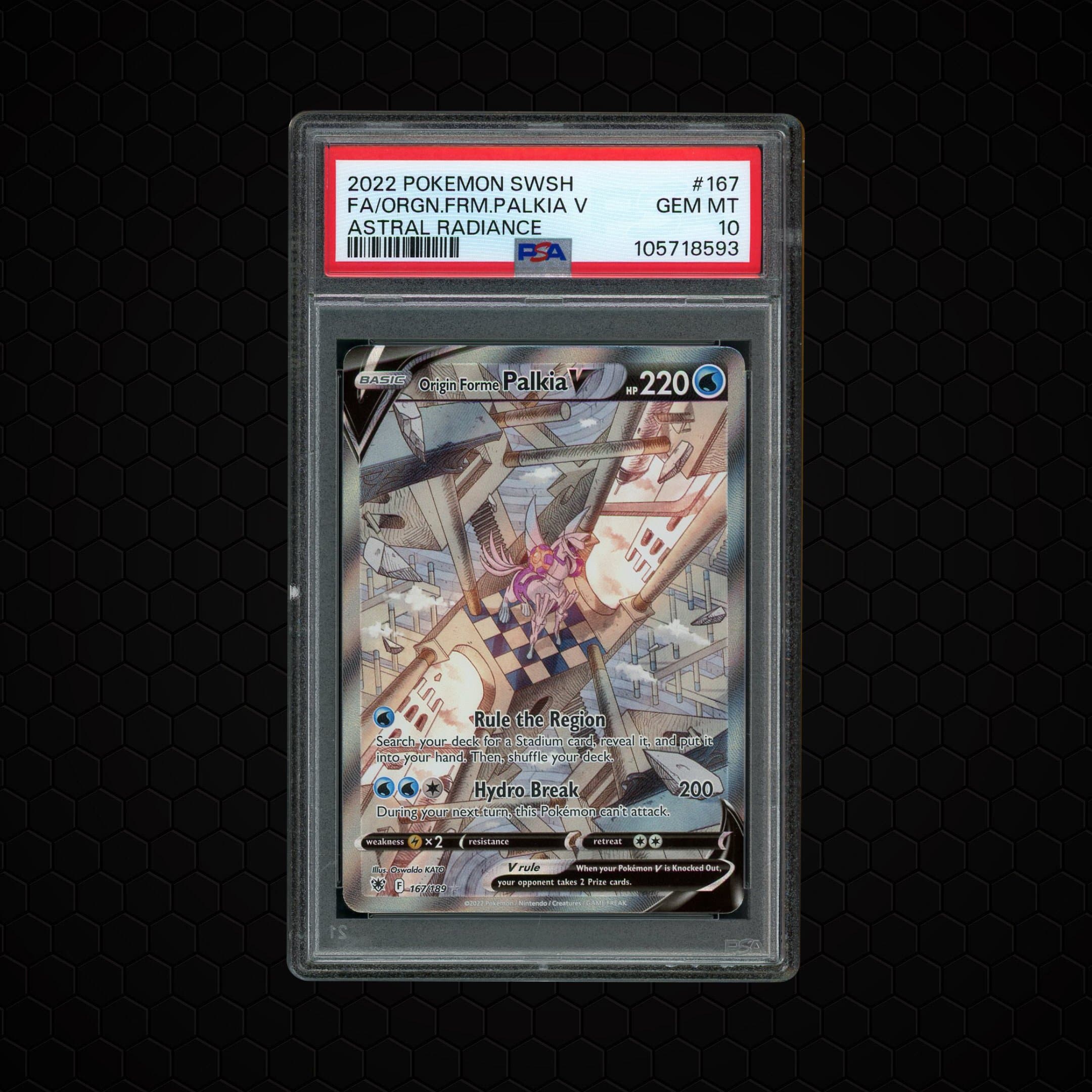 2022 Astral Radiance Origin Forme Palkia V  PSA 10