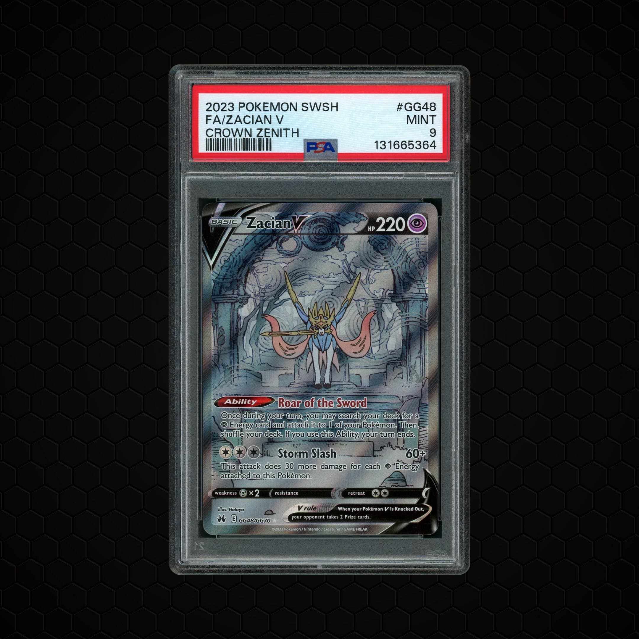 2023 Crown Zenith Zacian V #GG48 PSA 9
