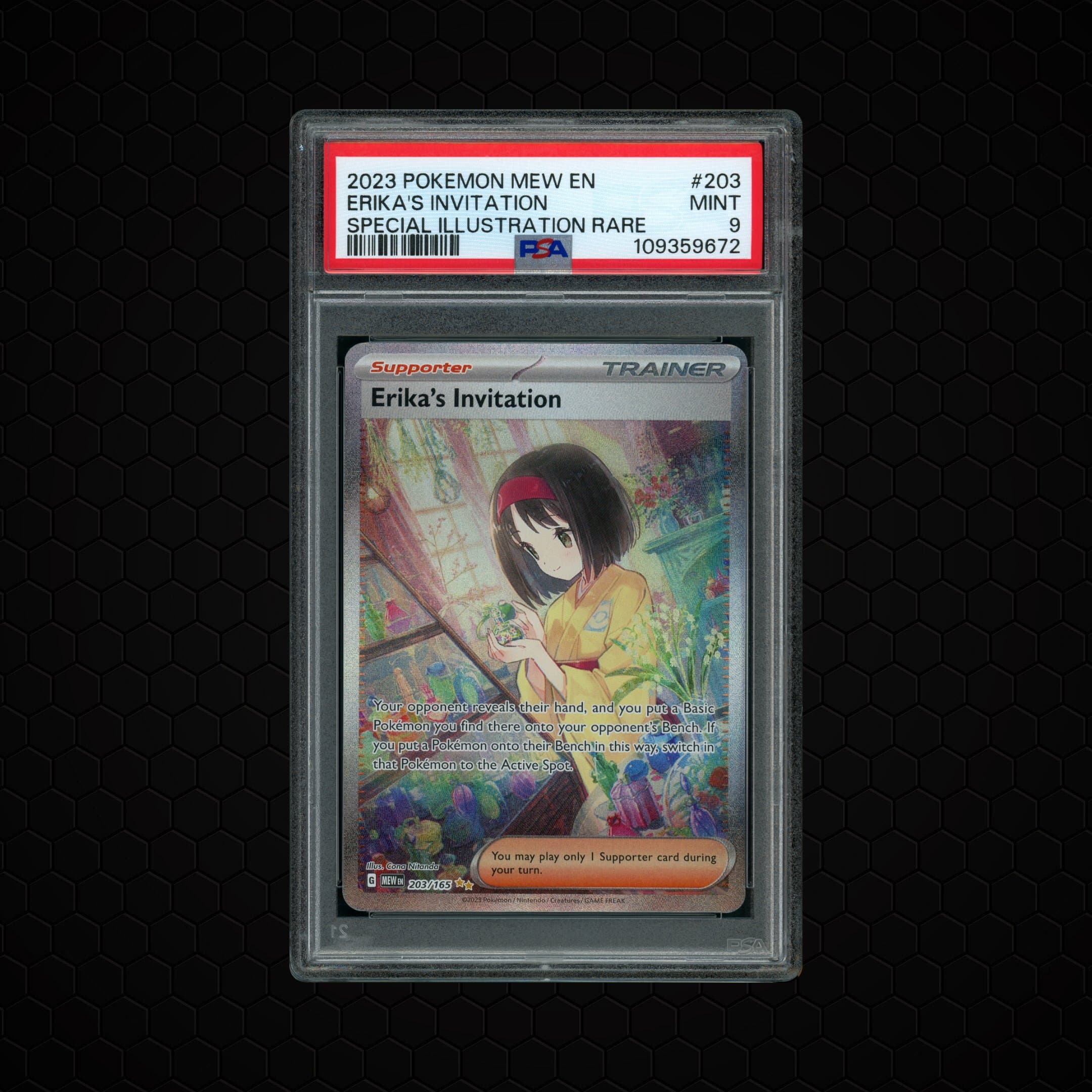 2023 Pokemon 151 Erika's Invitation  PSA 9