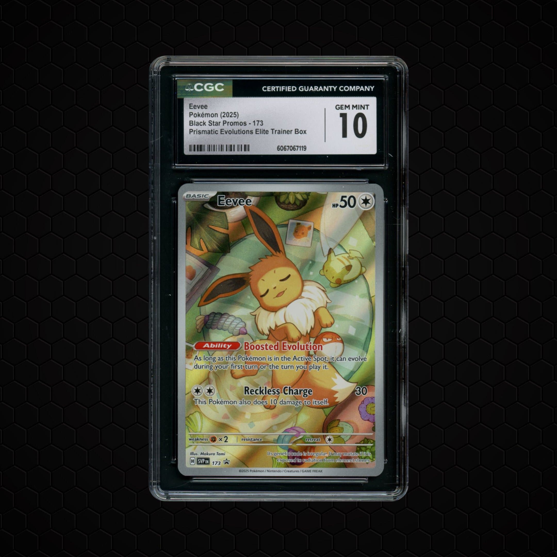 2025 Black Star Promo Eevee  CGC 10