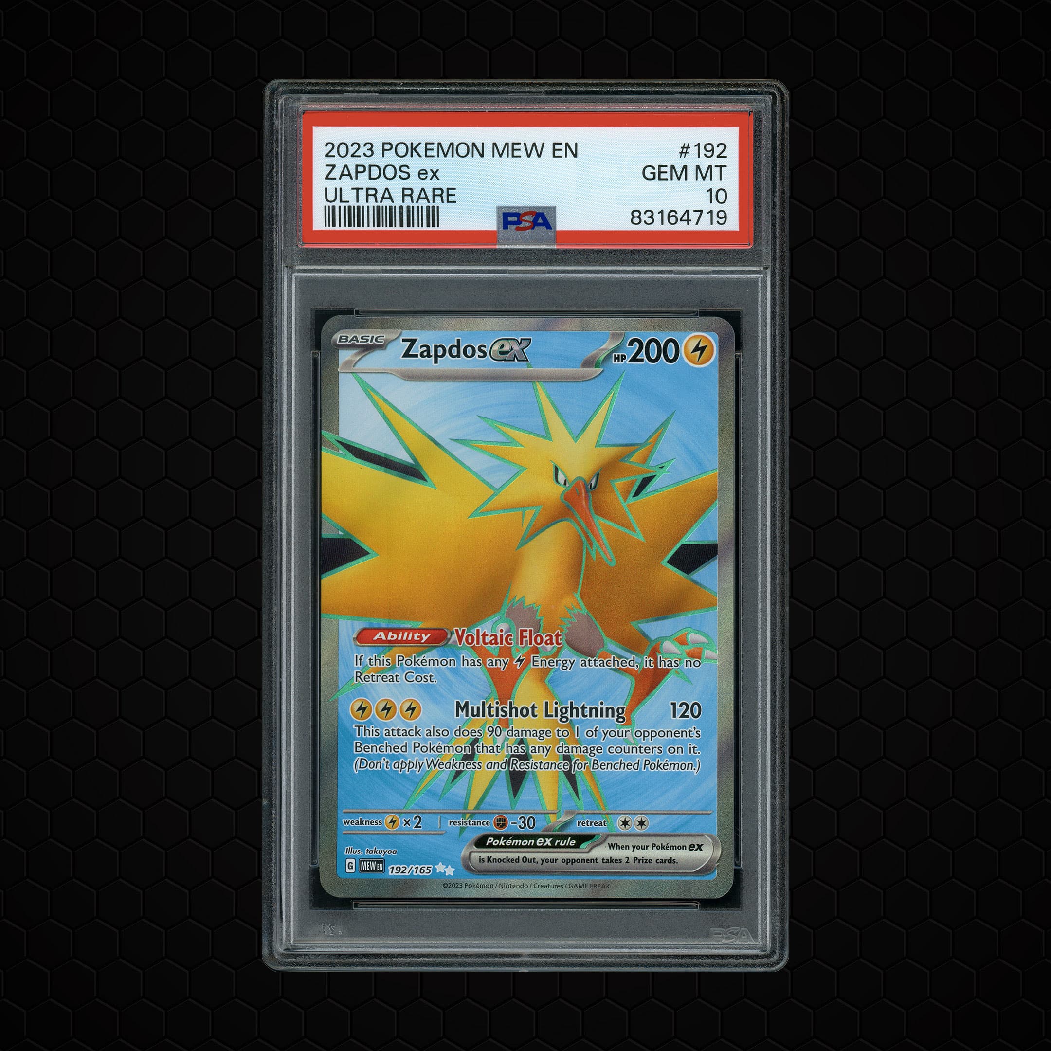 2023 Pokemon 151 Zapdos EX  PSA 10