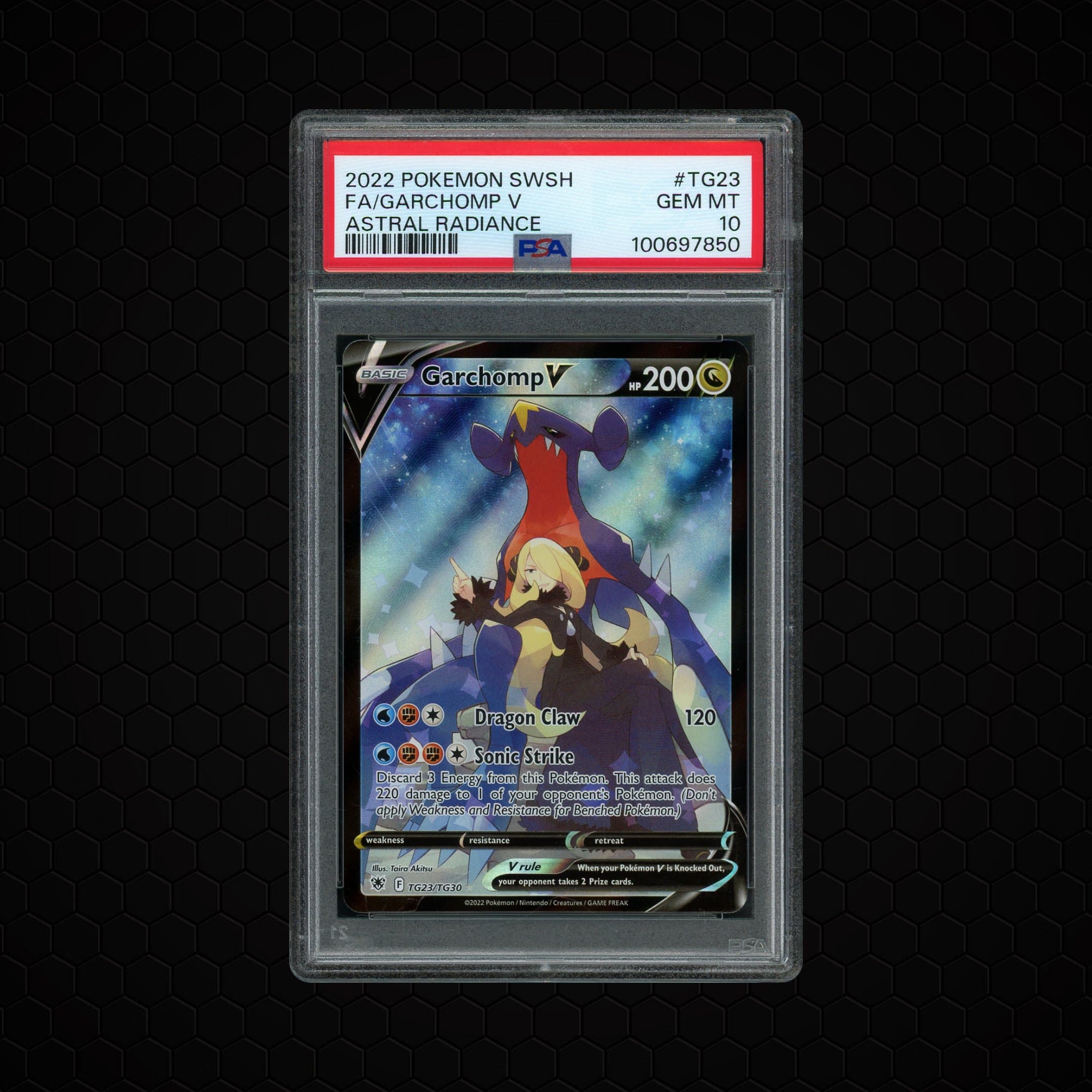 2022 Astral Radiance Garchomp V #TG23 PSA 10