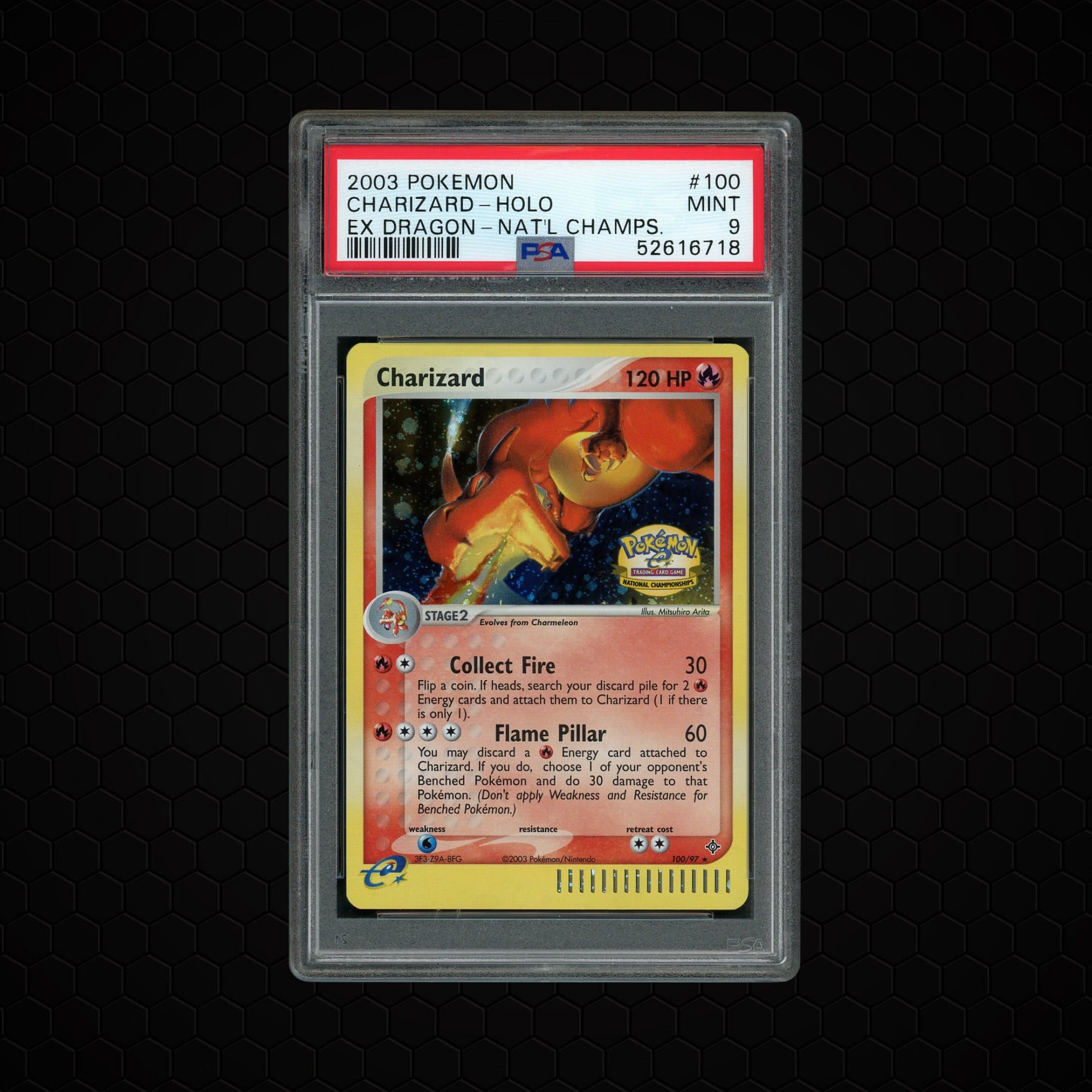 2003 EX Dragon Charizard  PSA 9